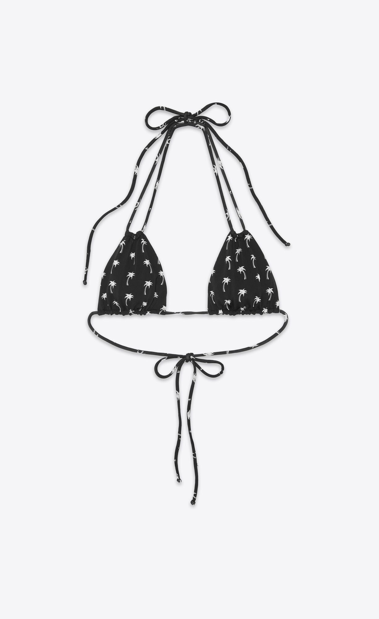 Saint Laurent Paris o1s1wg110924 Size: XS / Triangle Bikini Top in Black/White Size ONE SIZE - 1 Preview