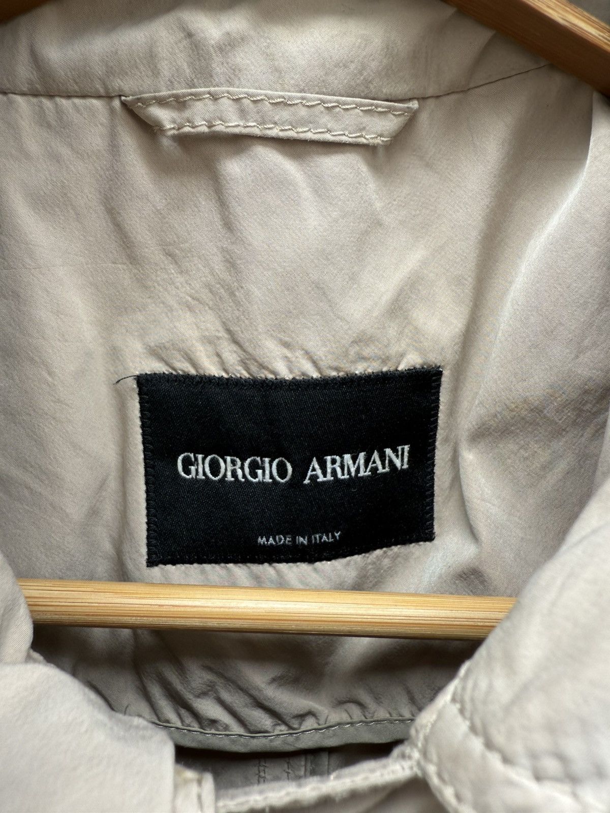 Giorgio Armani GIORGIO ARMANI Double Breasted Trench Long Coat Size M / US 6-8 / IT 42-44 - 4 Thumbnail