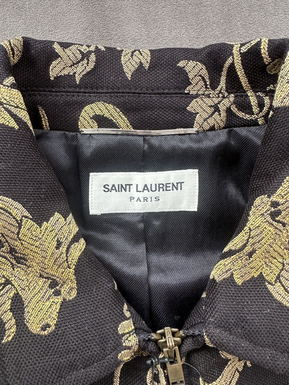 Hedi Slimane × Saint Laurent Paris Saint Laurent Dragon Embroidery Jacket Size US M / EU 48-50 / 2 - 4 Thumbnail