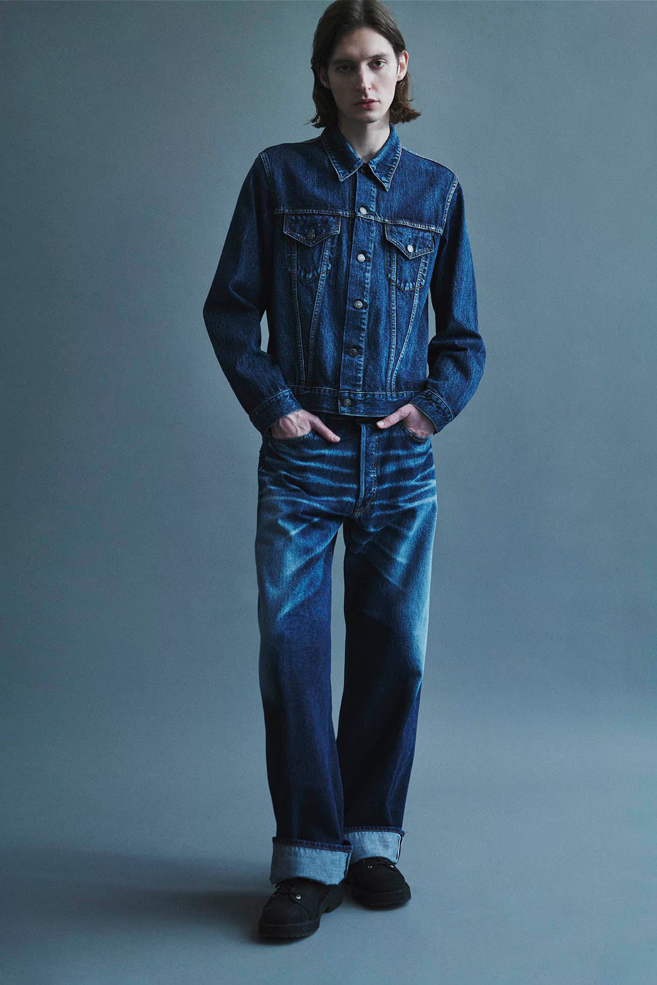 Yohji Yamamoto Yohji Yamamoto POUR HOMME 24AW SP 14OZ DENIM BUTTON jacket Size US L / EU 52-54 / 3 - 1 Thumbnail