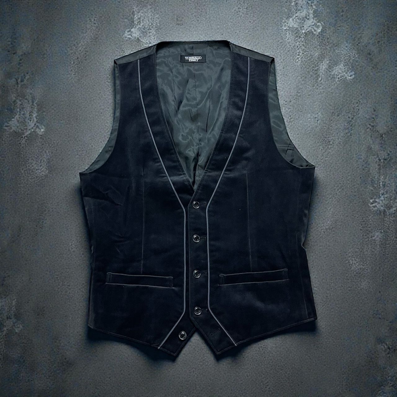 Tornado Mart Tornado Mart Velvet Vest Size US M / EU 48-50 / 2 - 1 Thumbnail
