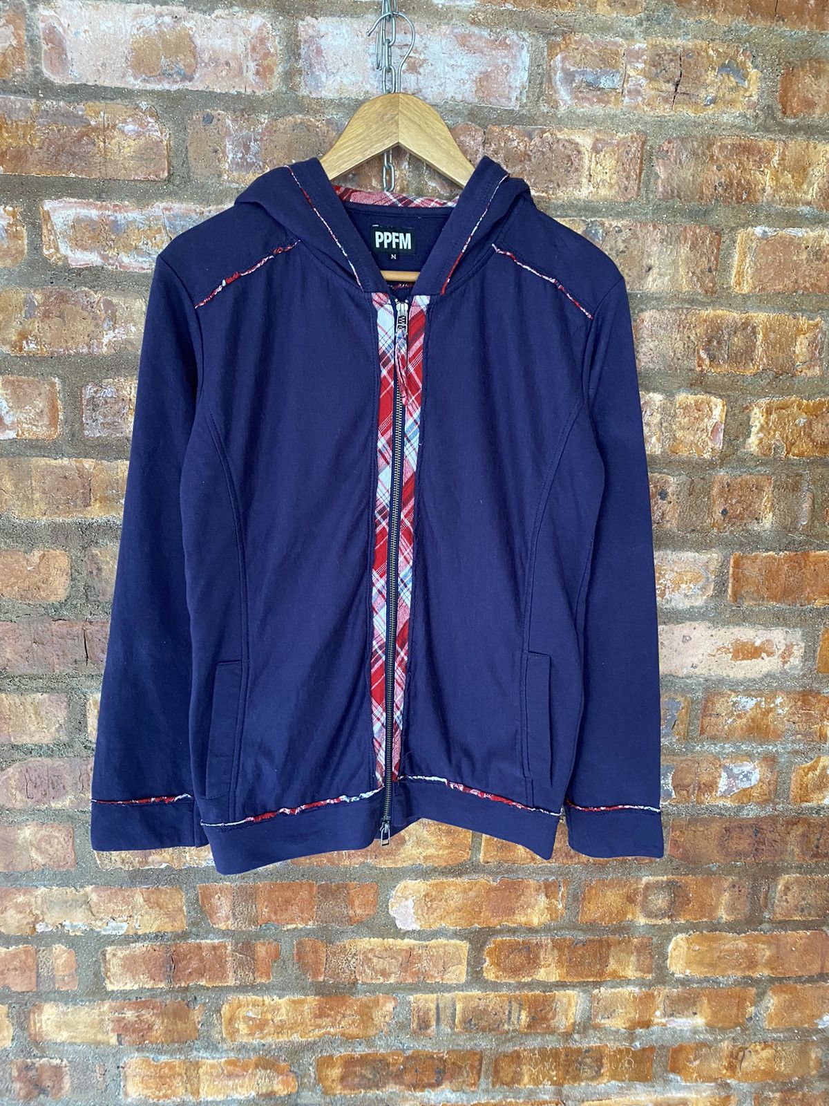 PPFM PPFM Native check trim hoodie Size US S / EU 44-46 / 1 - 2 Thumbnail
