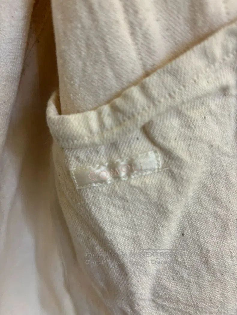 Comoli White Wrinkled Fabric Jacket. Size US M / EU 48-50 / 2 - 6 Thumbnail