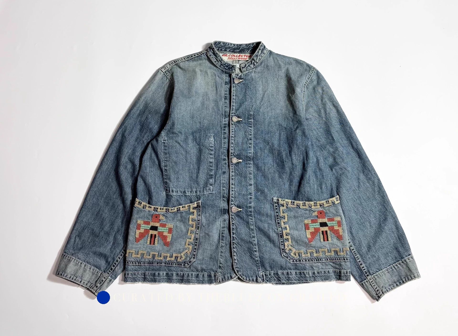 Dr. Collectors Vintage Thunderbird Denim Jacket in Blue Size US L / EU 52-54 / 3 - 1 Thumbnail