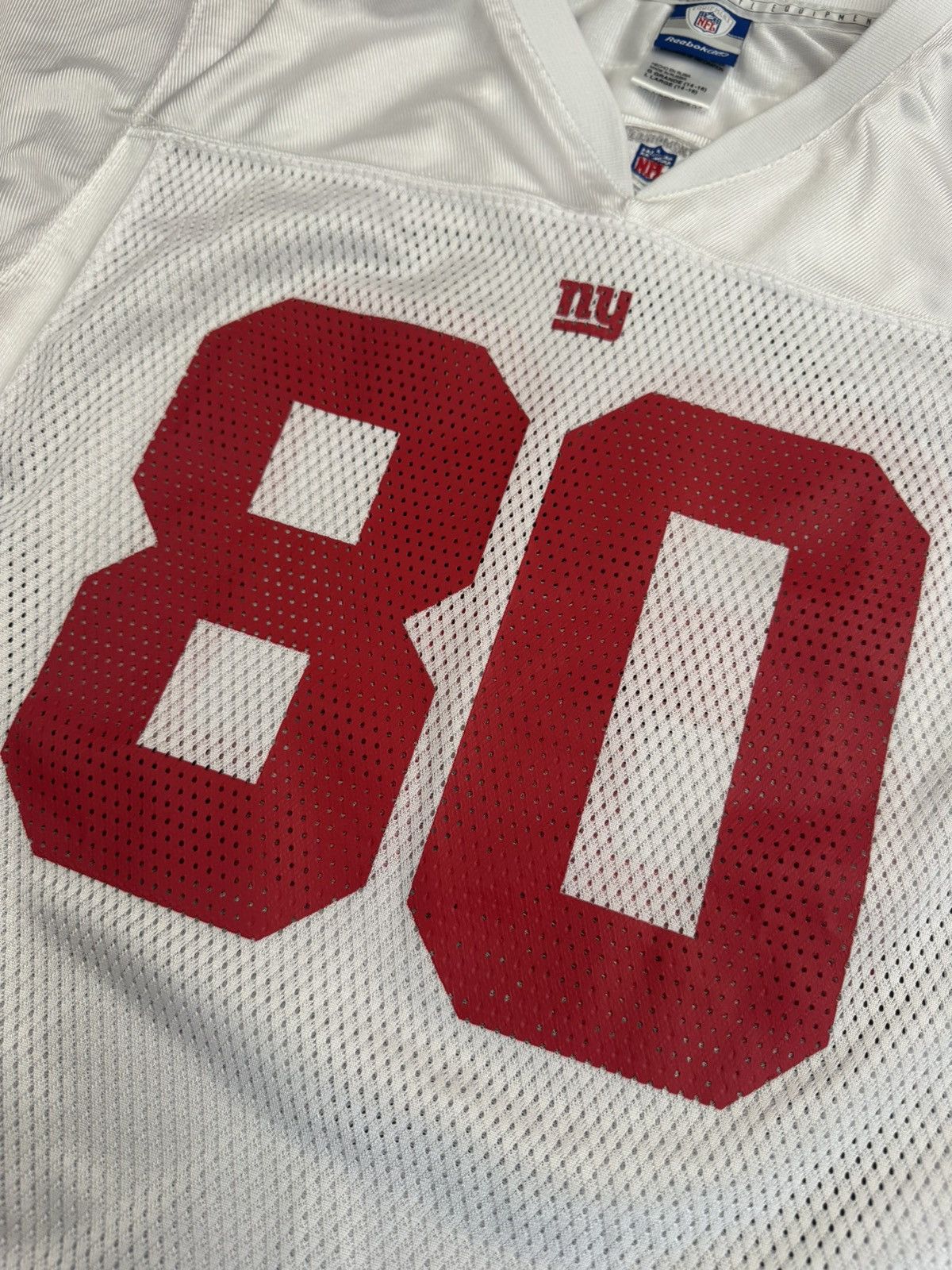 Reebok YOUTH Jeremy Shockey #80 New York Giants Jersey 14-16 Size US L / EU 52-54 / 3 - 3 Thumbnail