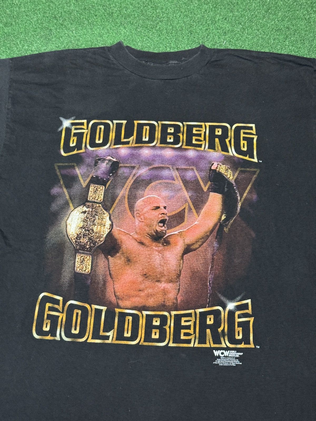 WCW/nWo Vintage 90s Goldberg WCW WWF XL Wrestling T Shirt Size US XL / EU 56 / 4 - 2 Thumbnail