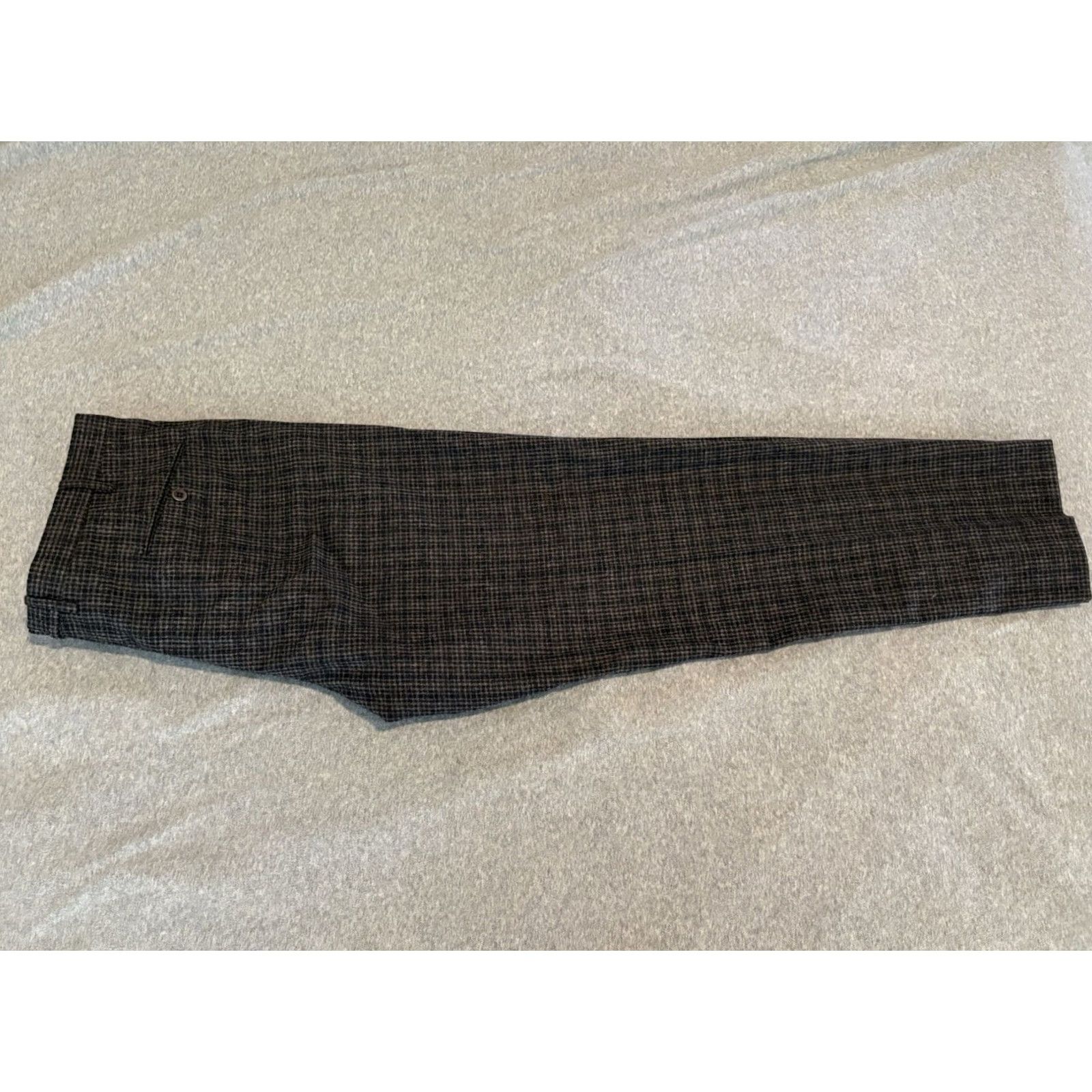 Zanella Zanella Dress Pants Mens 40 Flat Front Brown Cashmere Wool Made in Italy Size US 40 / EU 56 - 7 Thumbnail