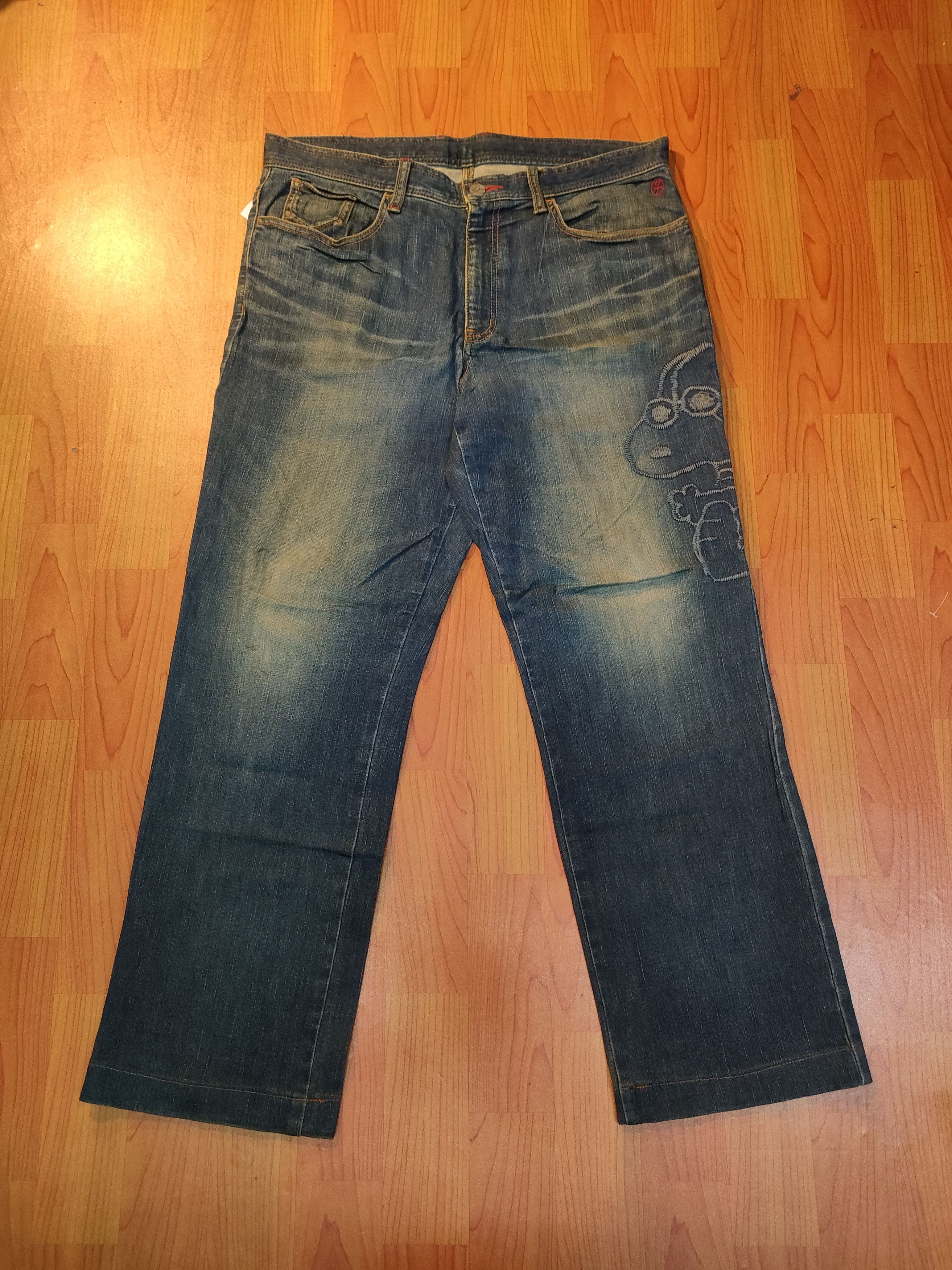 Jean Charles De Castelbajac × Peanuts Jeans Charles De Castelbajac x Peanut Embroided Jeans Size US 34 / EU 50 - 1 Thumbnail
