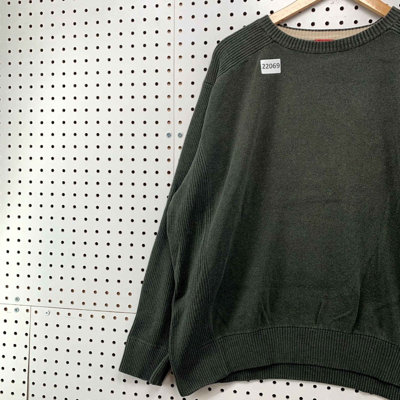 Levi's VINTAGE Levi's Crewneck Sweater Olive Green Adult Mens XL Long Sleeve Pullover Size US XL / EU 56 / 4 - 3 Thumbnail