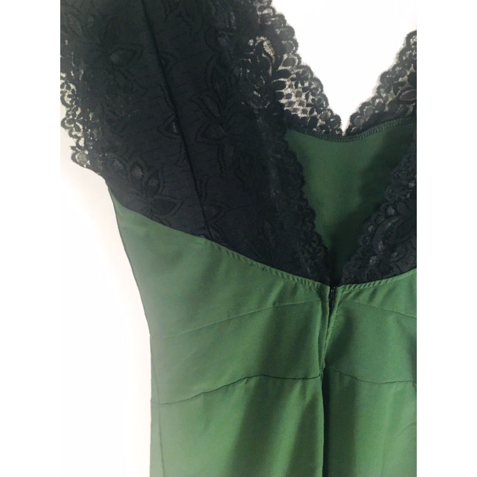 Vintage Francesca's Myan Dress Women's Medium Black Lace Cocktail Back Zip NEW! Dress Lace Knee Length Sleeveless Party/Cocktail Mens? (no) Size M / US 6-8 / IT 42-44 - 3 Thumbnail