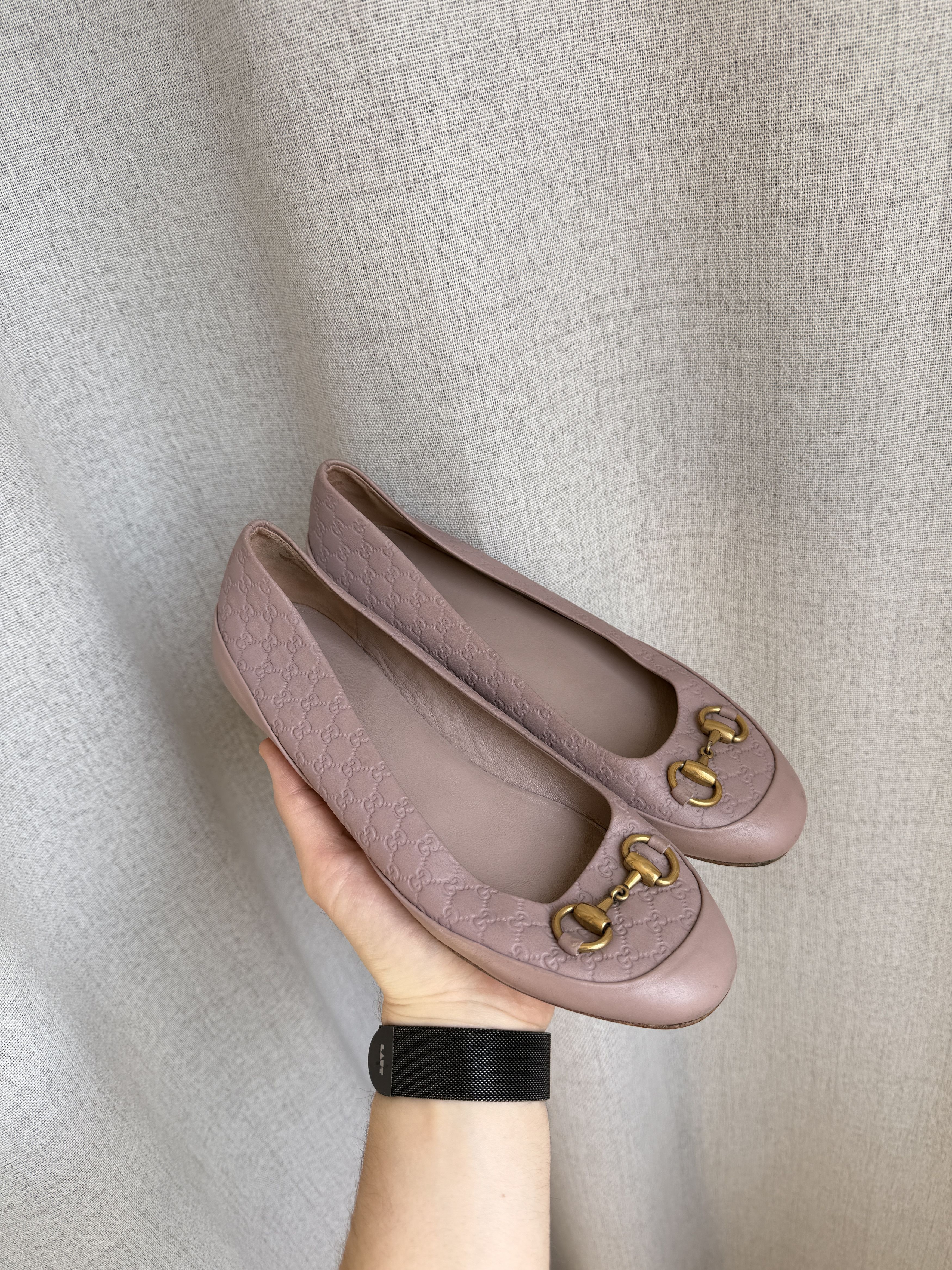 Gucci Gucci Guccissima Horsebit Leather Ballet Flats Shoes Size US 6.5 / IT 36.5 - 2 Thumbnail