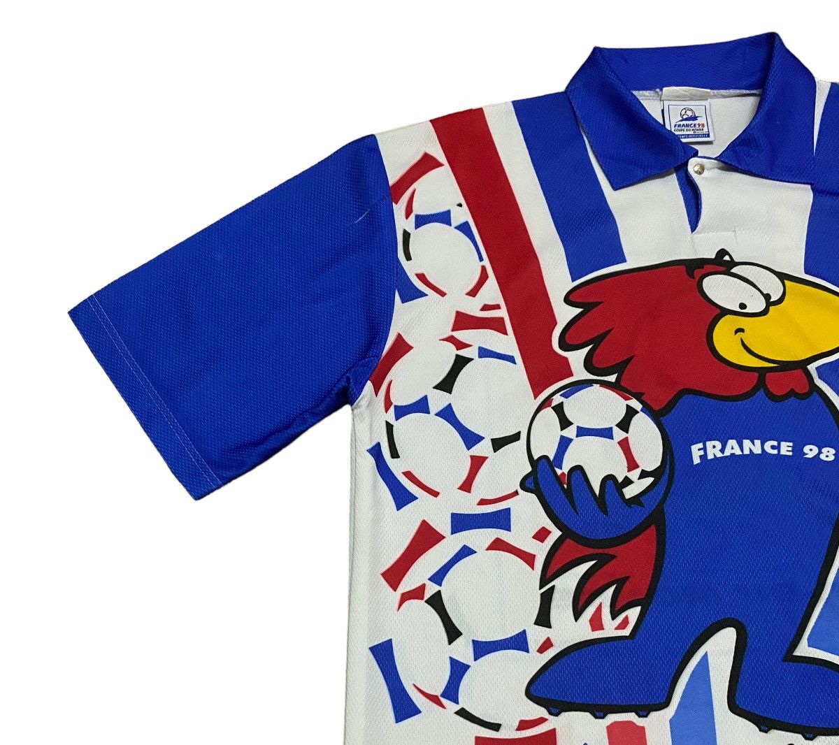 Vintage Rare Vintage Fifa World Cup France Full Print Jersey 1998s Size US XL / EU 56 / 4 - 5 Thumbnail