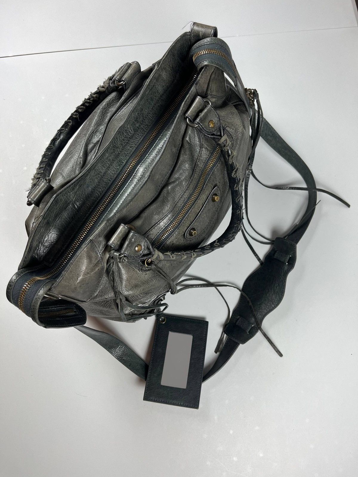 Balenciaga 2012 BALENCIAGA Black Lambskin Leather Motorcycle Velo Bag Size ONE SIZE - 6 Thumbnail