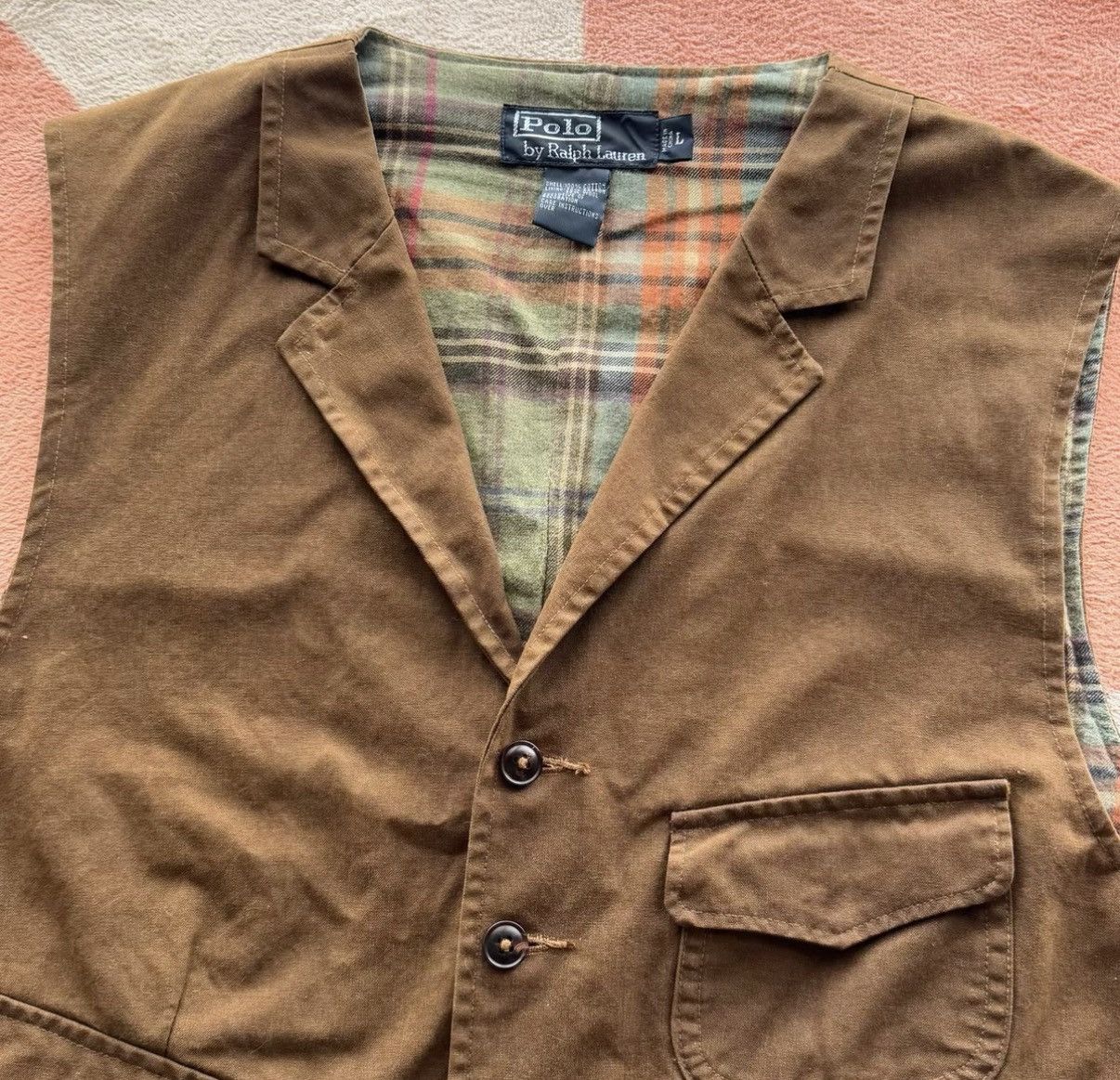 Polo Ralph Lauren Ralph Lauren Polo Waxed Canvas Vest K22 Size US L / EU 52-54 / 3 - 4 Thumbnail