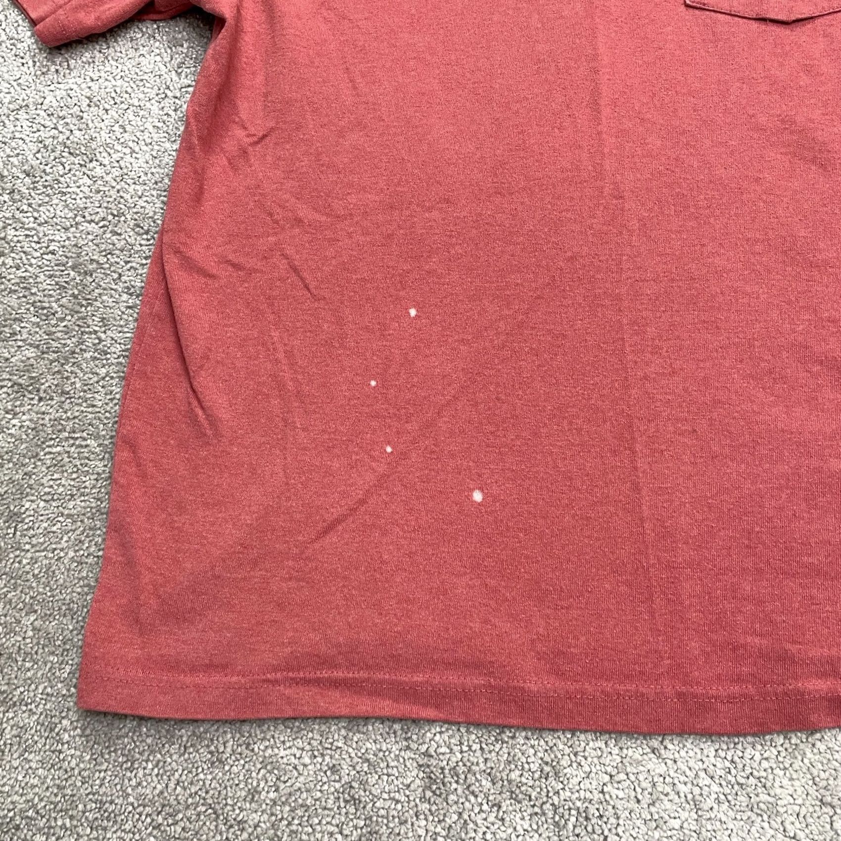 Carhartt VINTAGE Carhartt K87 Original Fit T-Shirt Mens Medium Orange Crew Neck Pocket Tee Size US M / EU 48-50 / 2 - 3 Thumbnail
