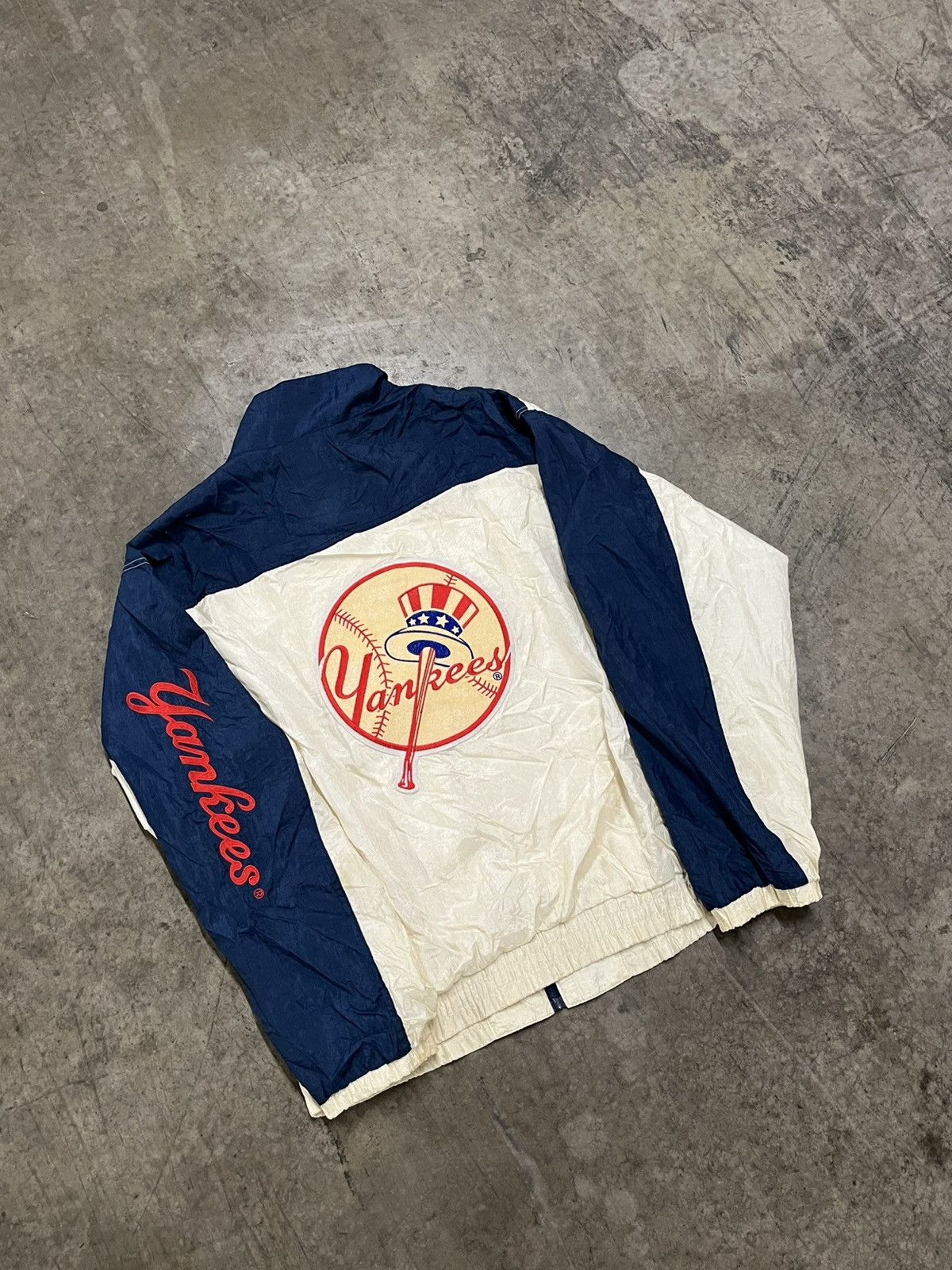 Vintage NY Yankees vintage light weight windbreaker hype rare 90s Size US XL / EU 56 / 4 - 4 Thumbnail