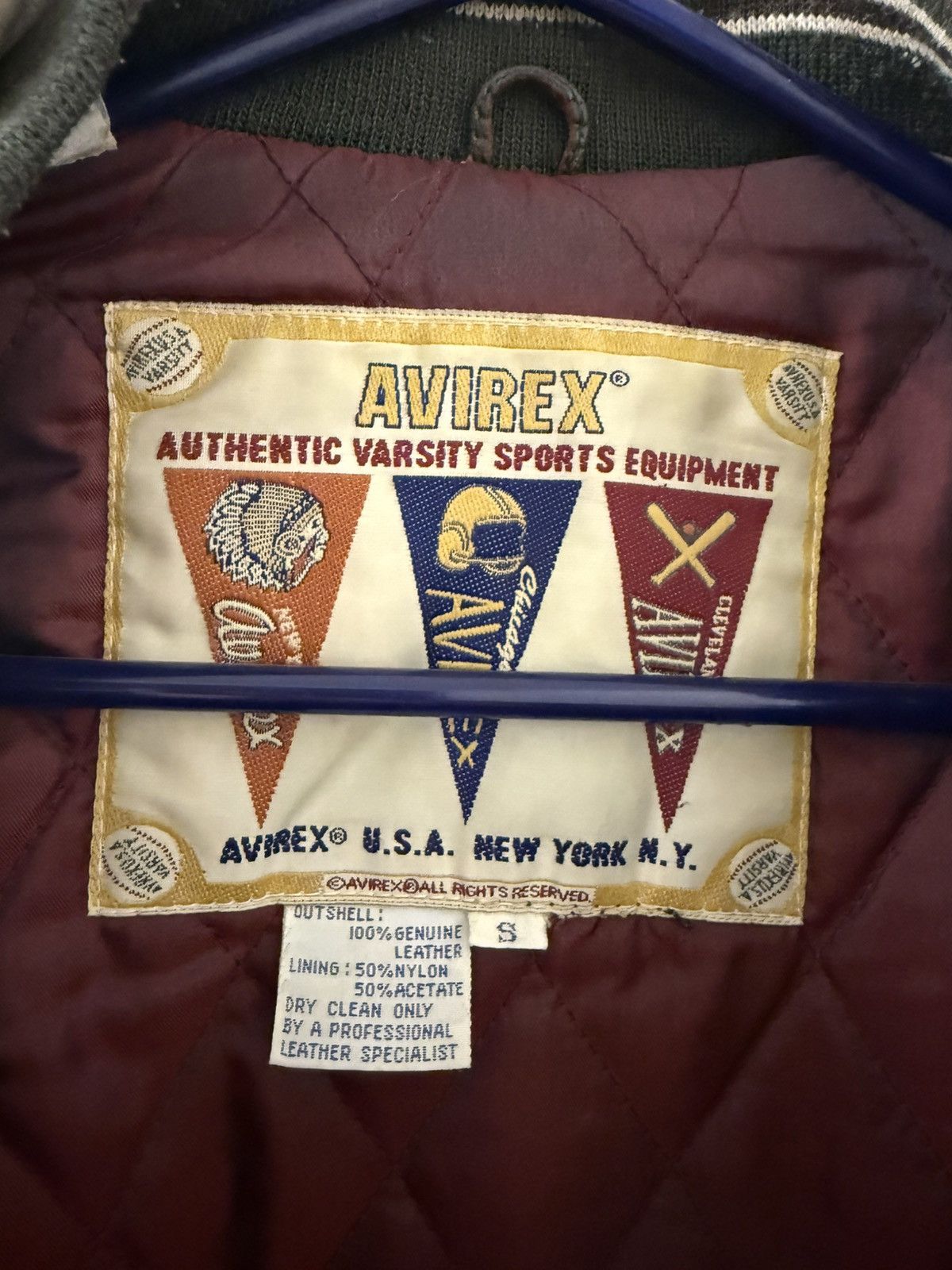 Avirex AVIREX Varsity Jacket Leather NORTHWEST WILD BEARS Size US S / EU 44-46 / 1 - 3 Thumbnail