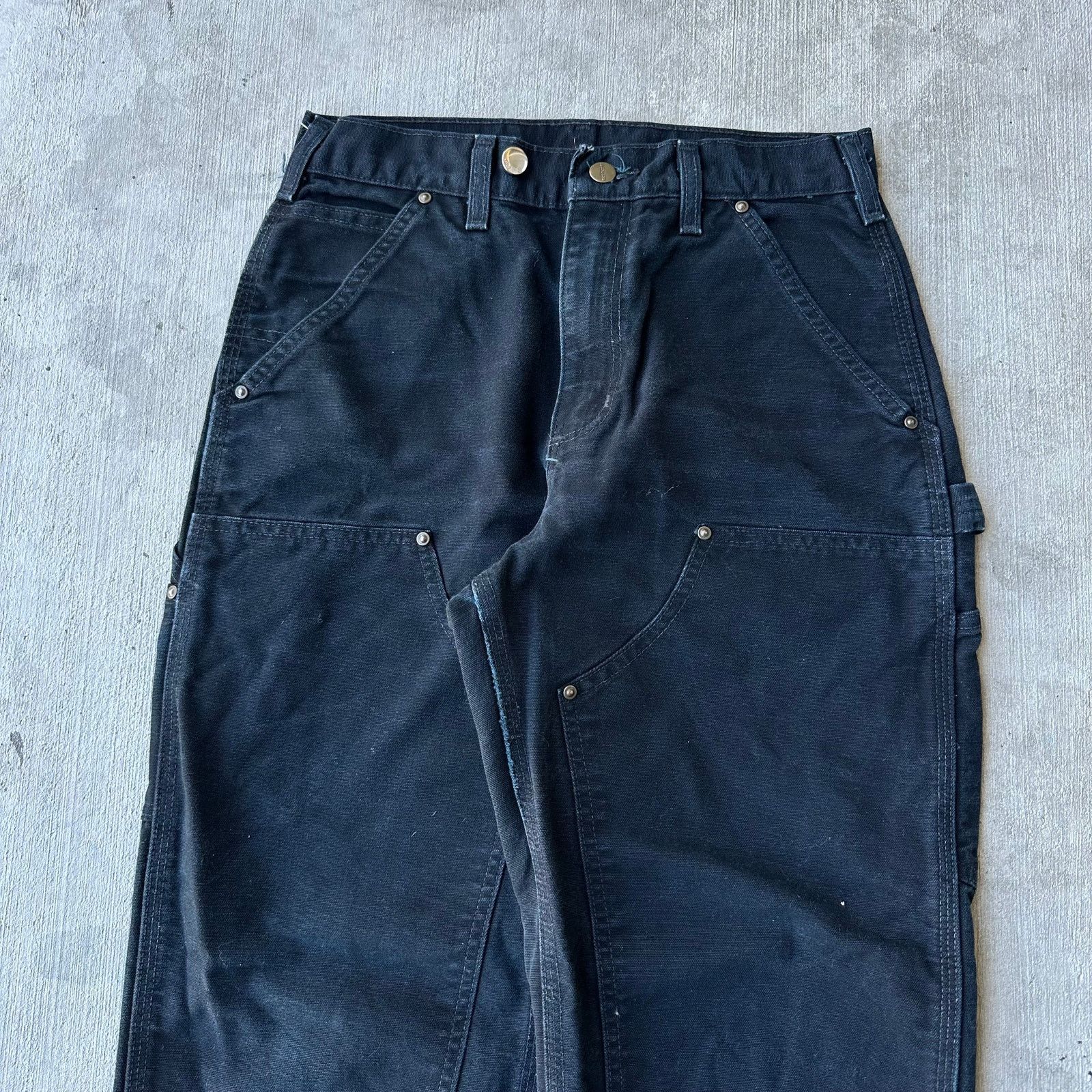 Carhartt × Vintage Carhartt black double knee work wear carpenter pants Size US 28 / EU 44 - 2 Thumbnail