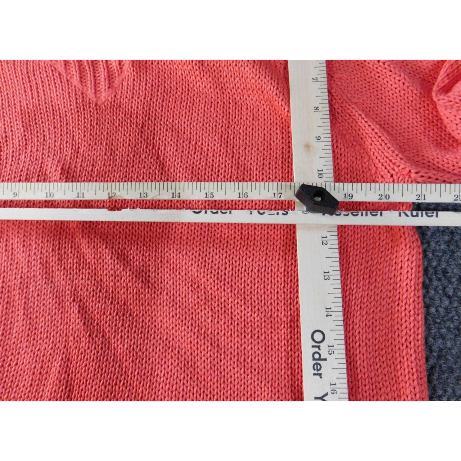 Banana Republic Banana Republic Womens Sweater XL Orange Pullover Crew Neck Knit Raglan Sleeve Cable-Knit Milly Collection Milly? Size XL / US 12-14 / IT 48-50 - 6 Thumbnail