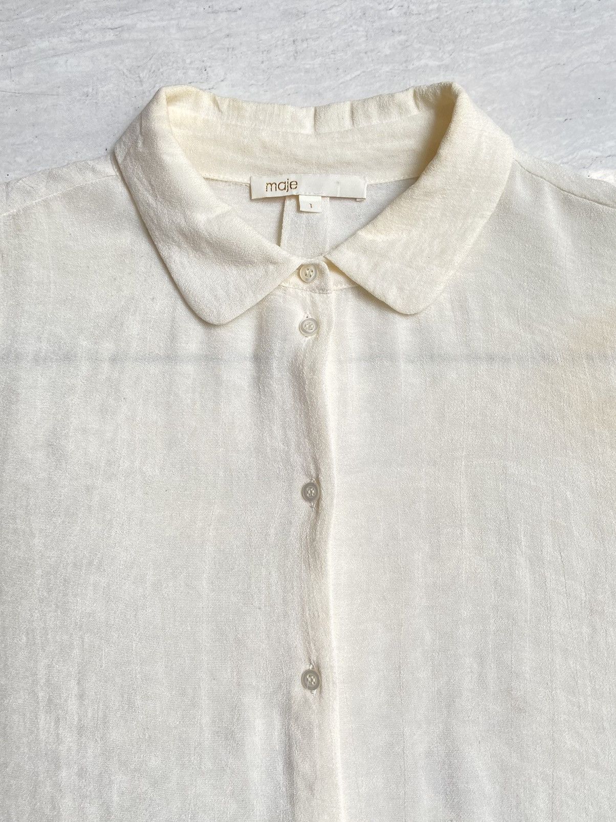 Designer × Japanese Brand MAJE White Shirt Size US M / EU 48-50 / 2 - 4 Thumbnail