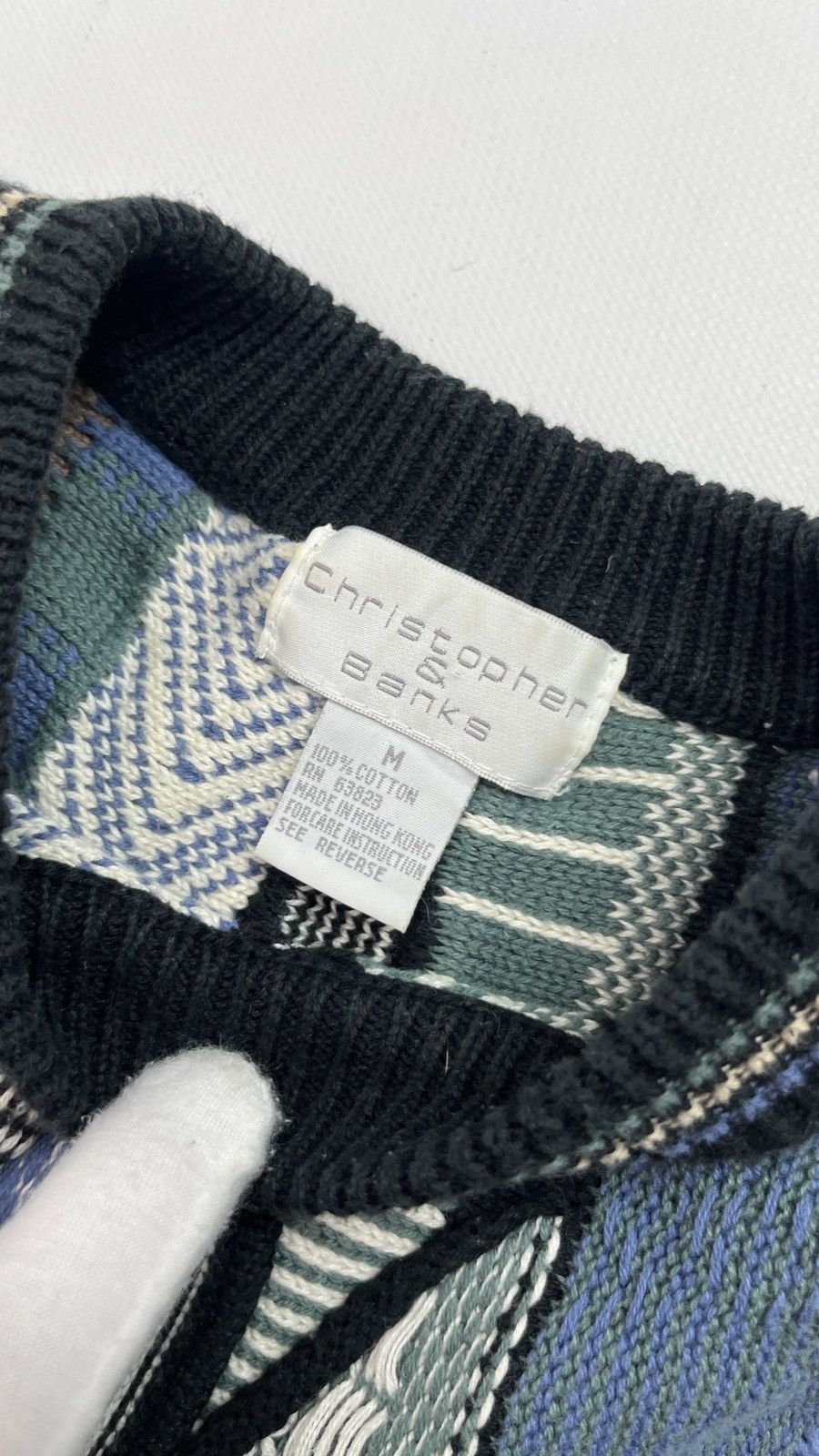 Vintage Vintage Christopher Banks Coogi Style Sweater Size M / US 6-8 / IT 42-44 - 5 Thumbnail