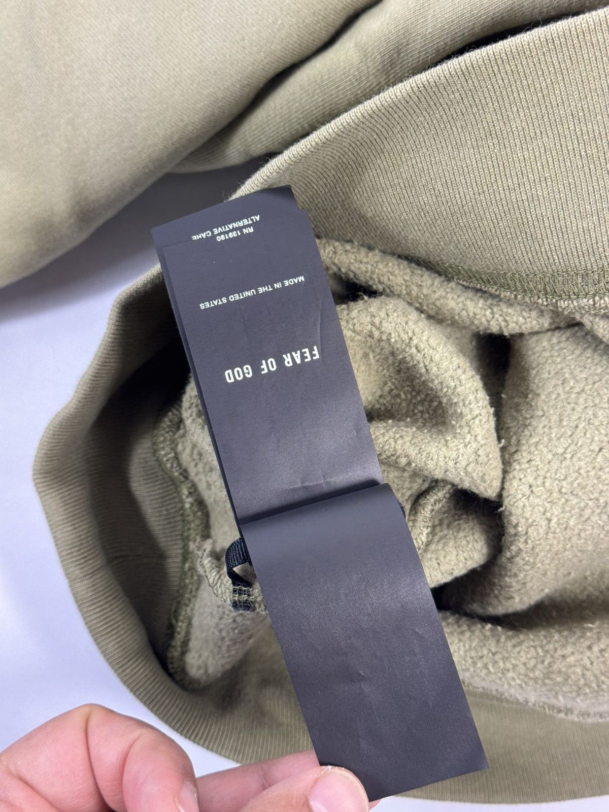 Fear of God SEVENTH COLLECTION FG7C KHAKI SUN-FADE OVERSIZED HOODIE Size US S / EU 44-46 / 1 - 15 Thumbnail