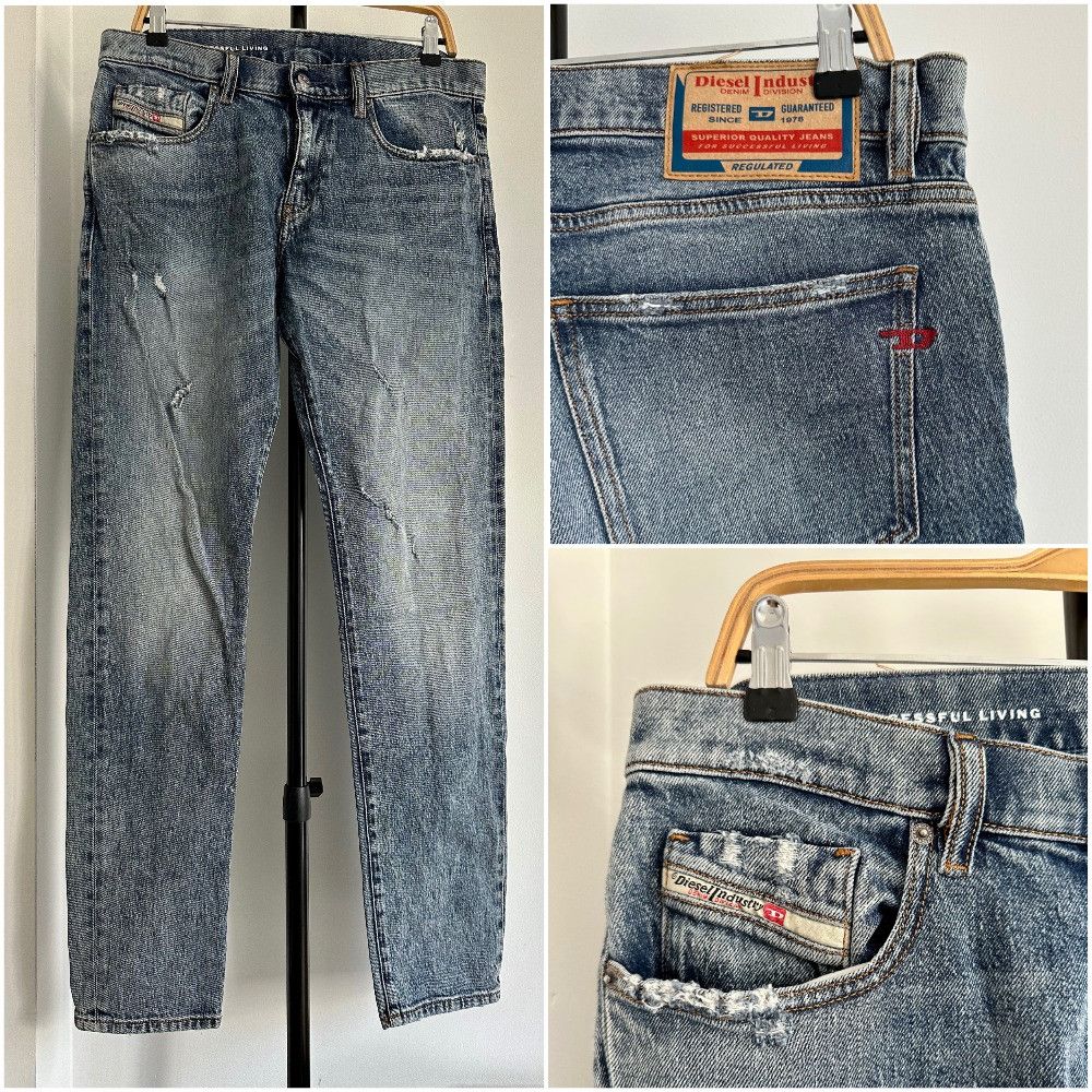 Diesel DIESEL D-Strukt 2019 Slim Denim Pants jeans Size US 32 / EU 48 - 1 Thumbnail