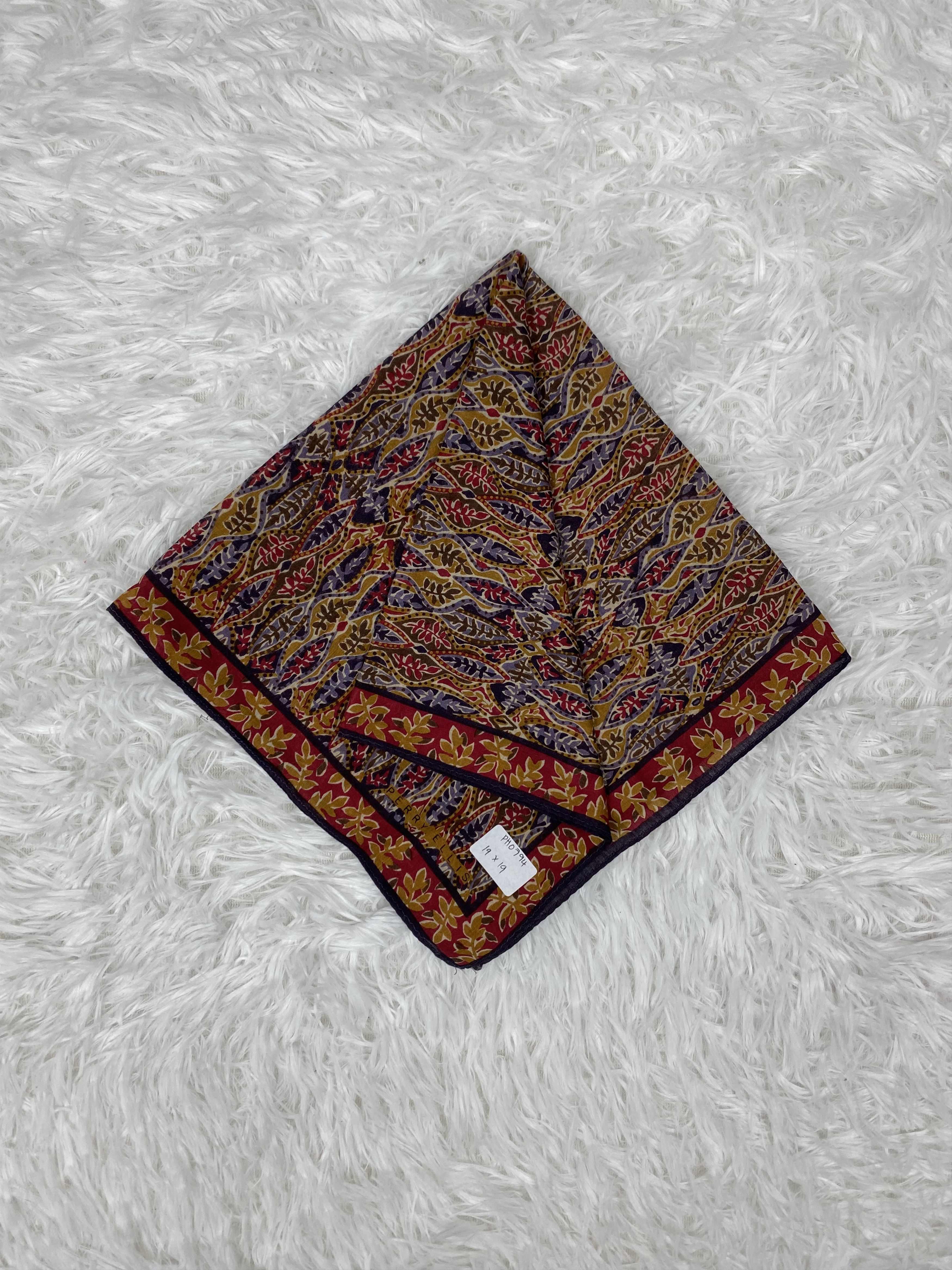 Perry Ellis × Vintage Vintage Perry Ellis Handkerchief Neckerchief PH0794 Size ONE SIZE - 1 Thumbnail