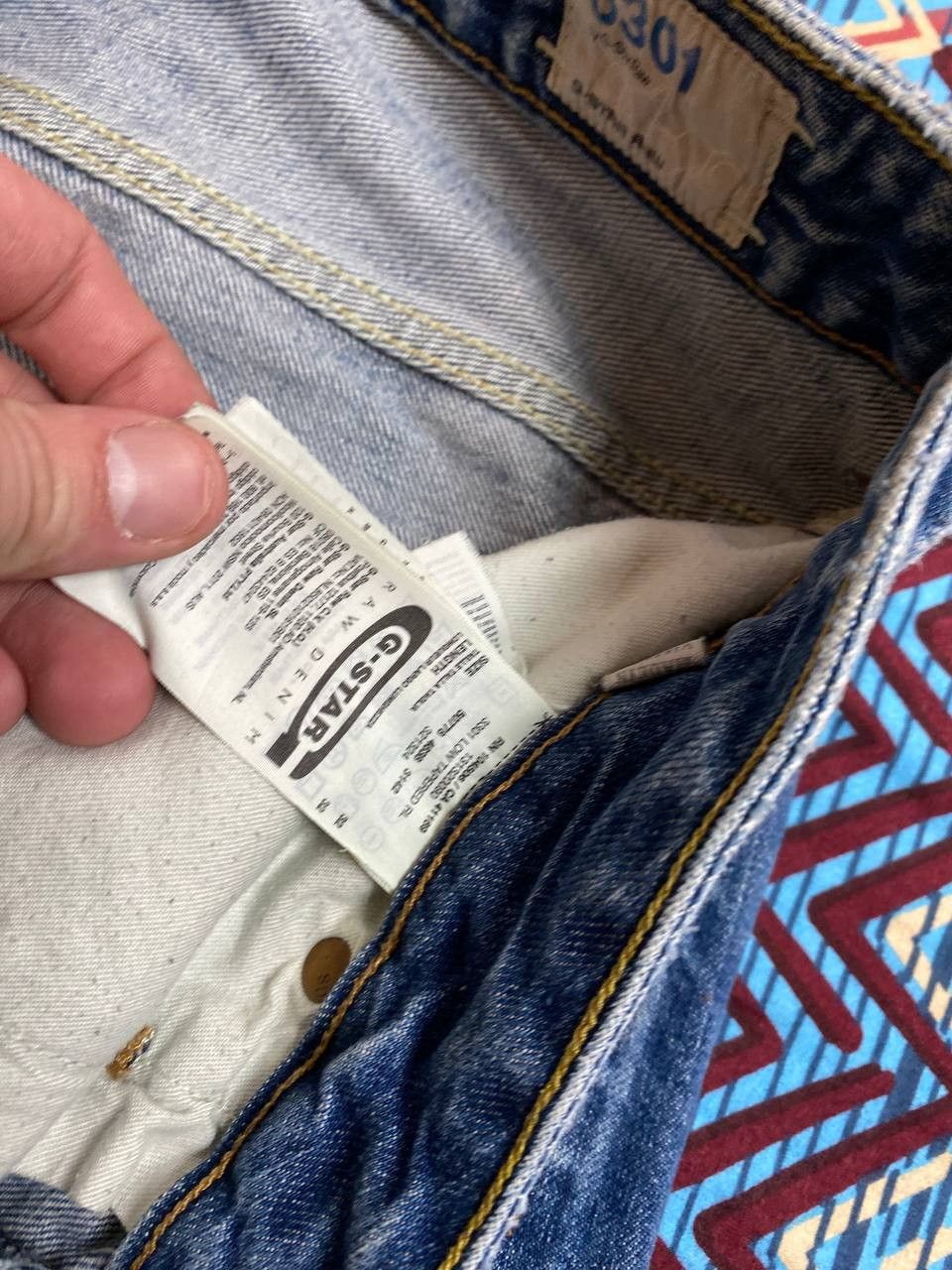 G-Star × Vintage Vintage G-Star Raw Distressed Tapered Jeans G-star 96 Y2K Size US 32 / EU 48 - 3 Thumbnail