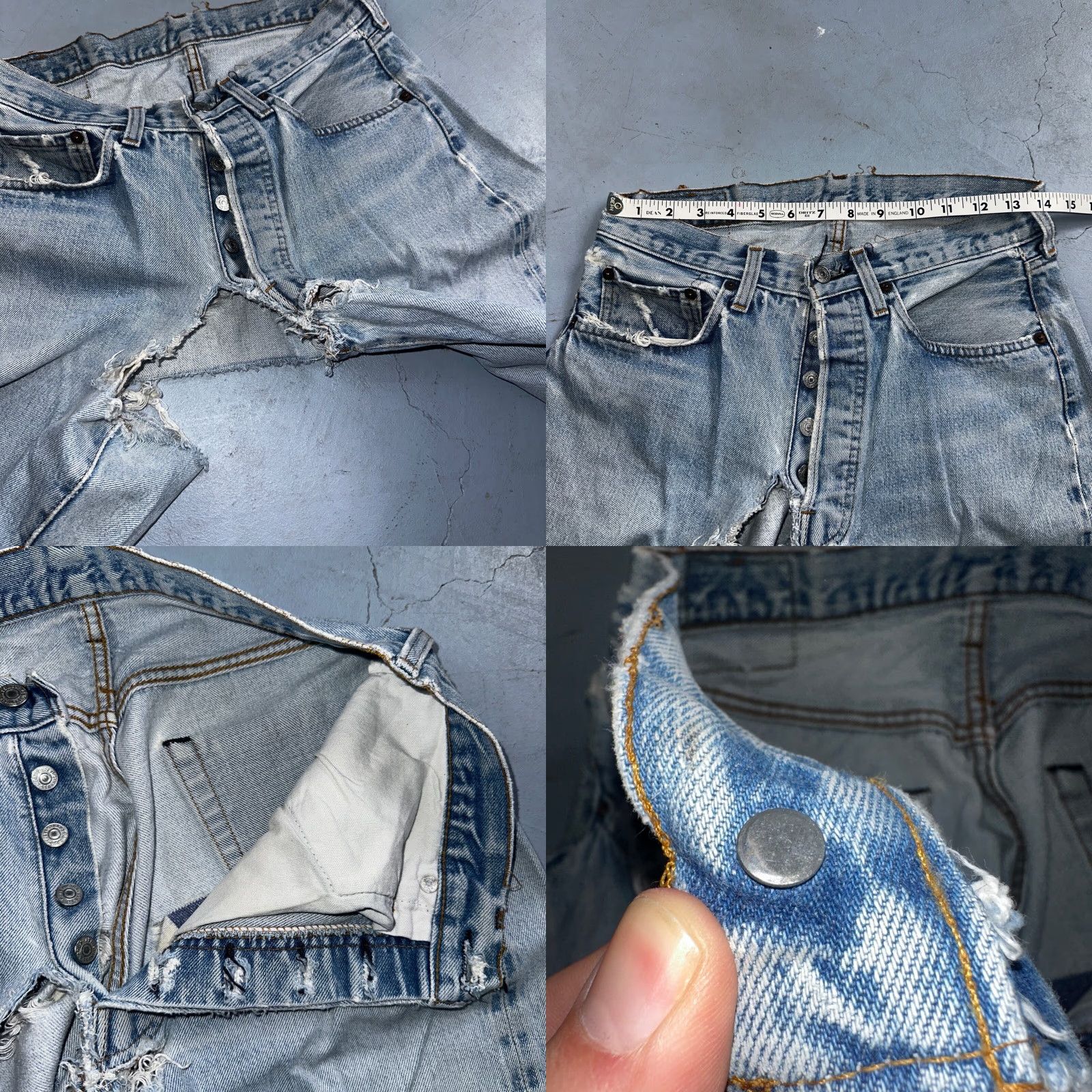 Levi's VINTAGE Levi's 501 Jeans (XX) USA 80s Light Wash Redline Selvedge 30x38 Classic Straight Jeans Mens Size US 30 / EU 46 - 8 Thumbnail