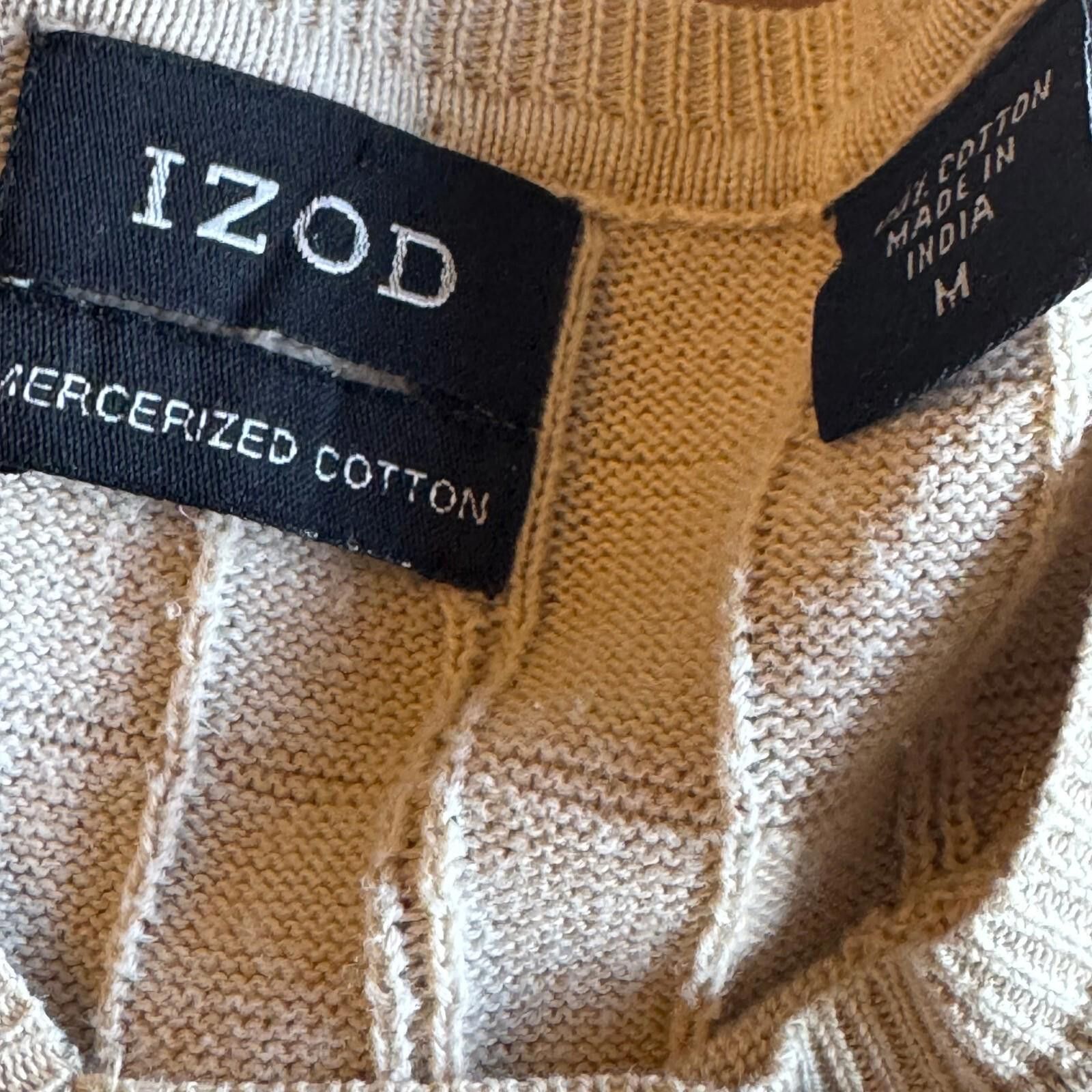 Izod IZOD Grey Mercerized Cotton Sweater Vest Mens M Size US M / EU 48-50 / 2 - 2 Thumbnail