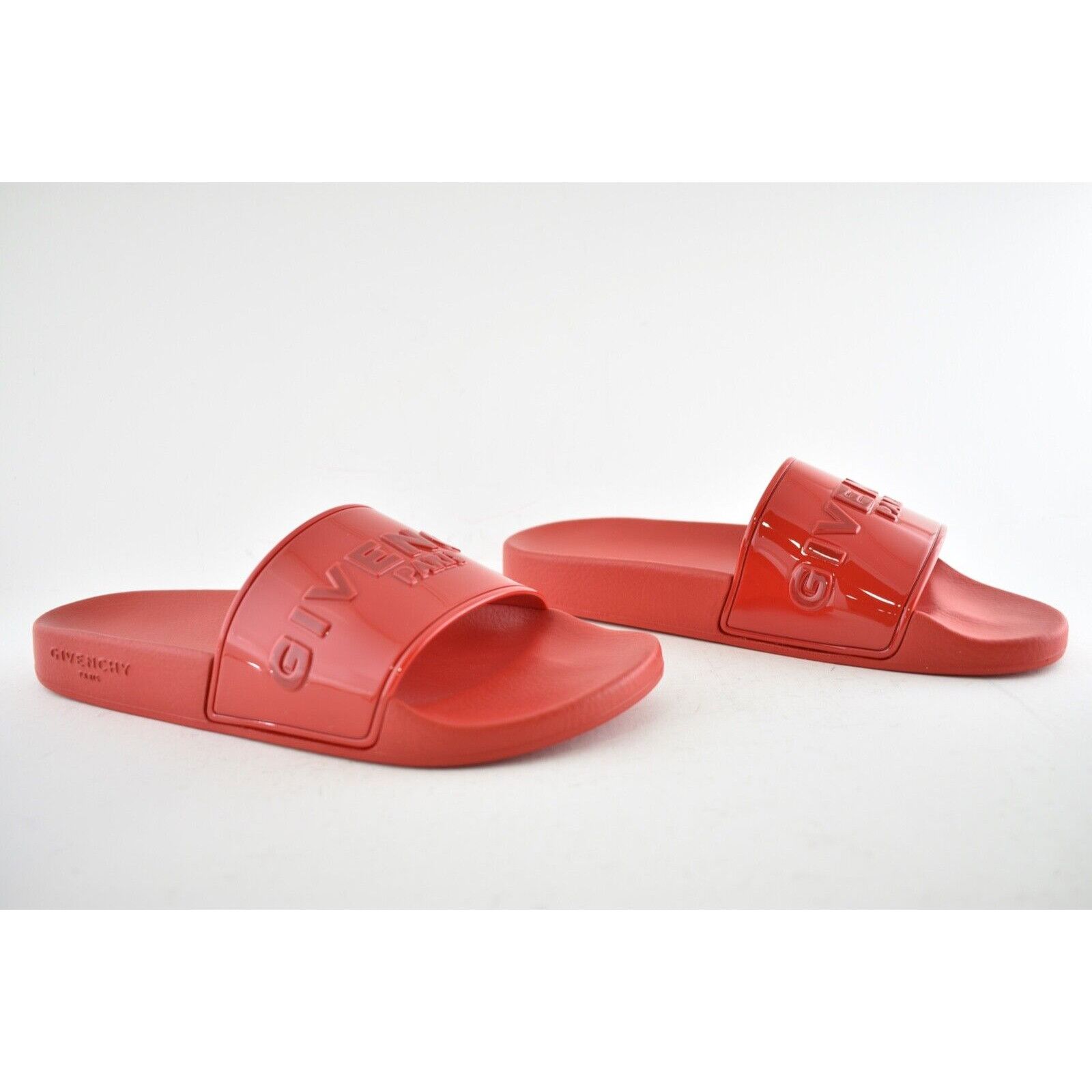 Givenchy Givenchy Paris Red Rubber Logo Embossed Slide On Pool Size US 11 / IT 41 - 4 Thumbnail