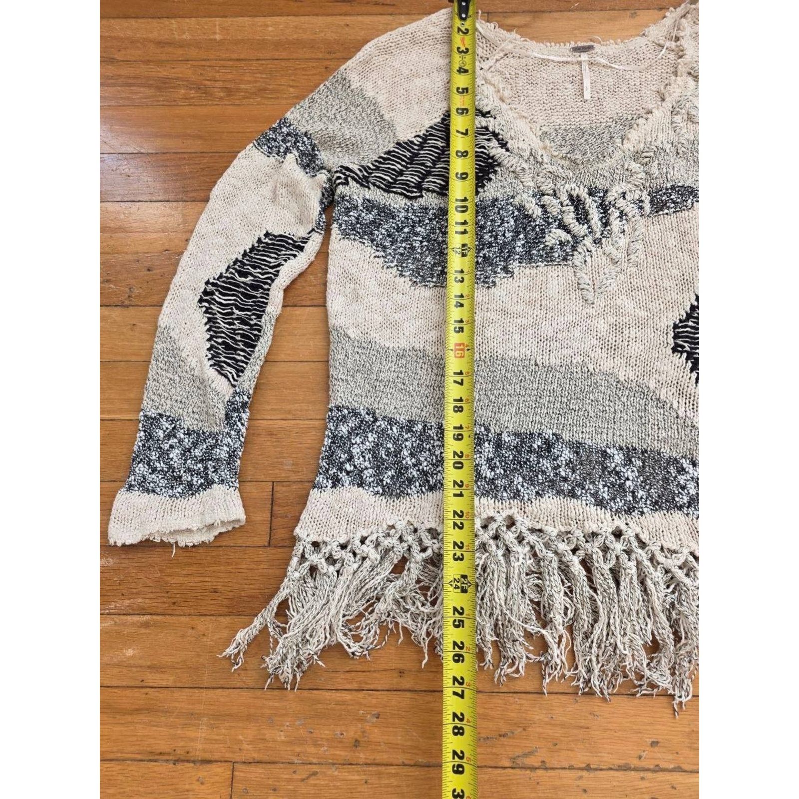 Free People Free People Ivory/Black petite small A001396 Size S / US 4 / IT 40 - 10 Thumbnail