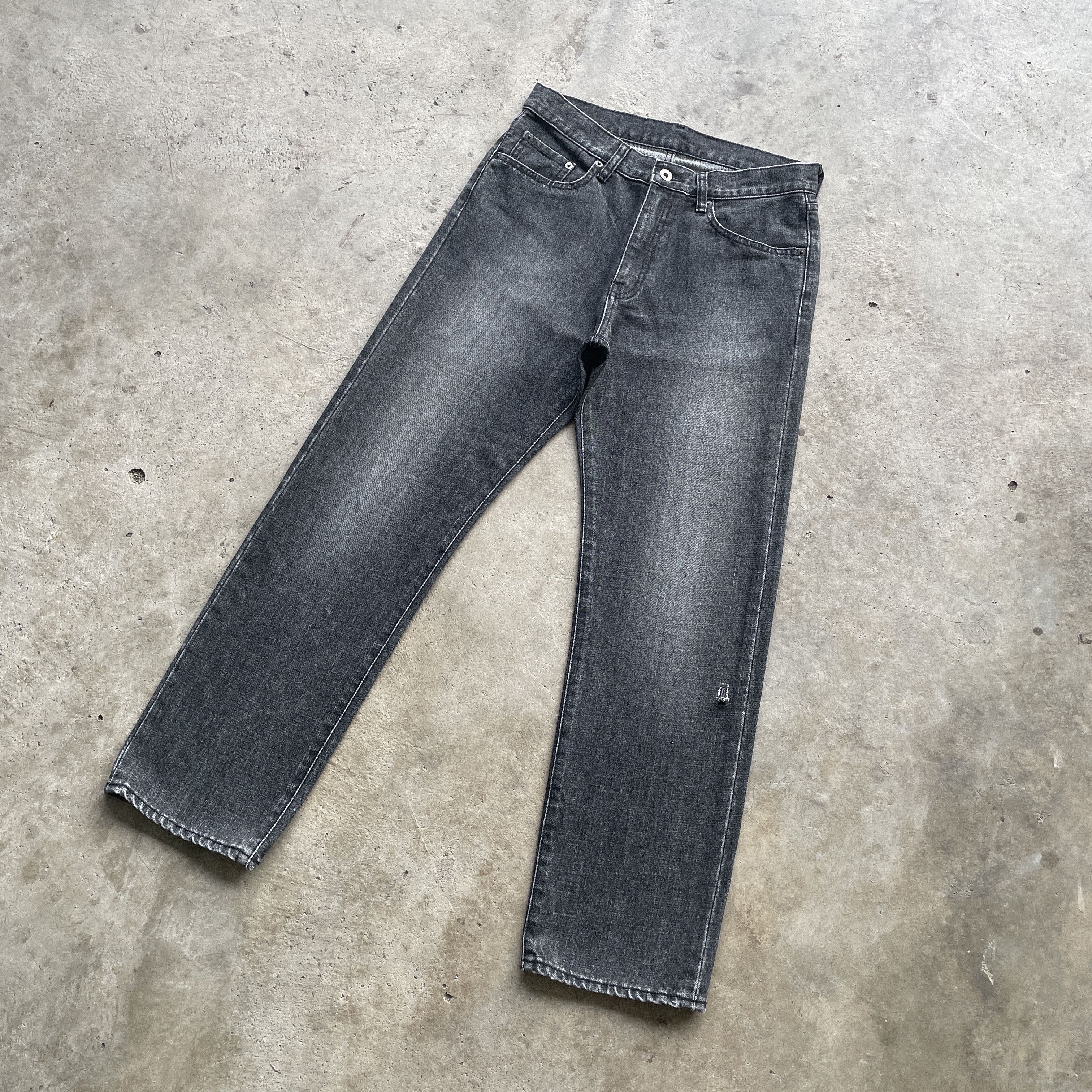Japanese Brand W30x28.5 VINTAGE JAPANESE FADED JEANS BLACK DENIM PANTS Size US 30 / EU 46 - 1 Thumbnail