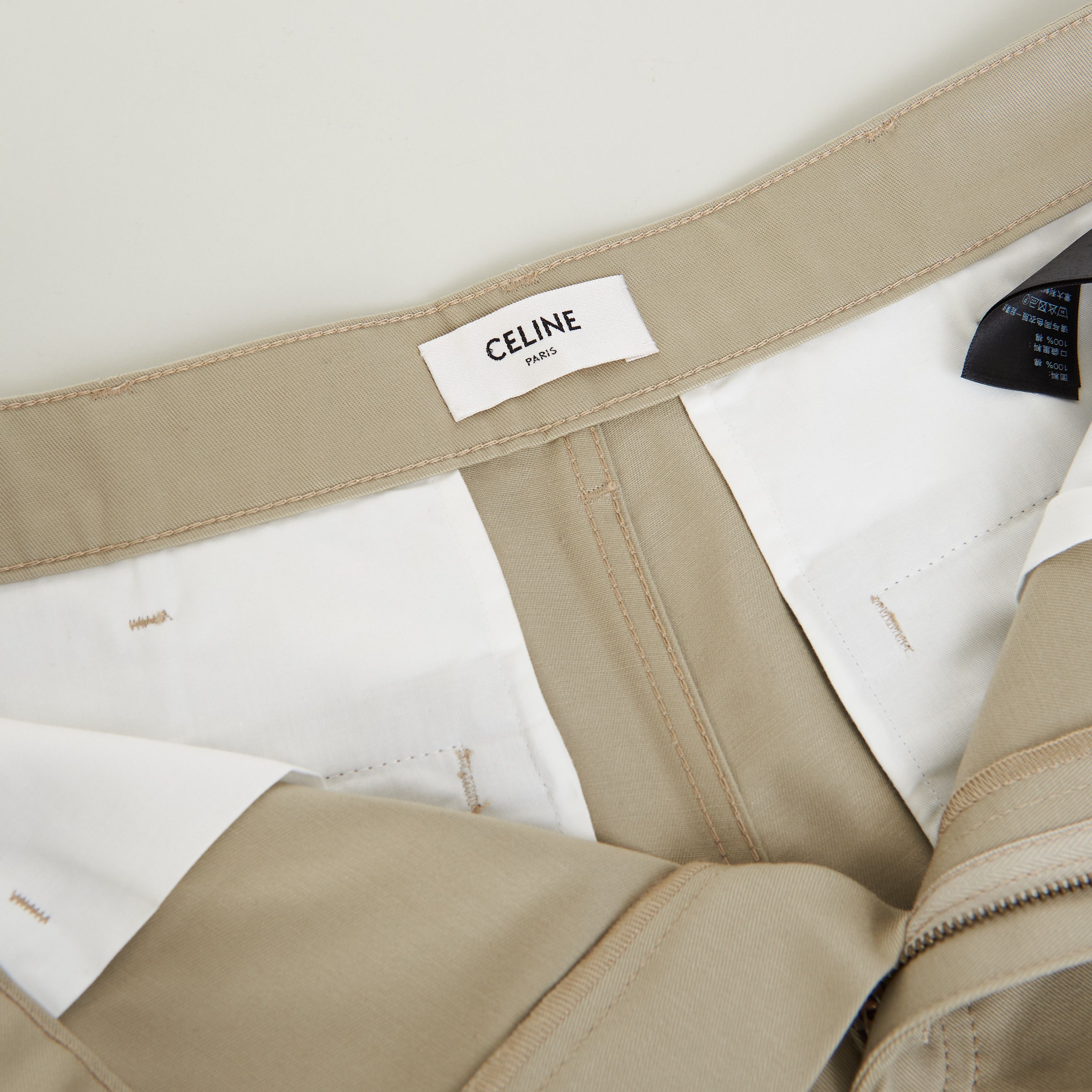 Celine Straight Chinos - Raw Wash Cotton Twill, Mid-Rise Size US 32 / EU 48 - 10 Thumbnail