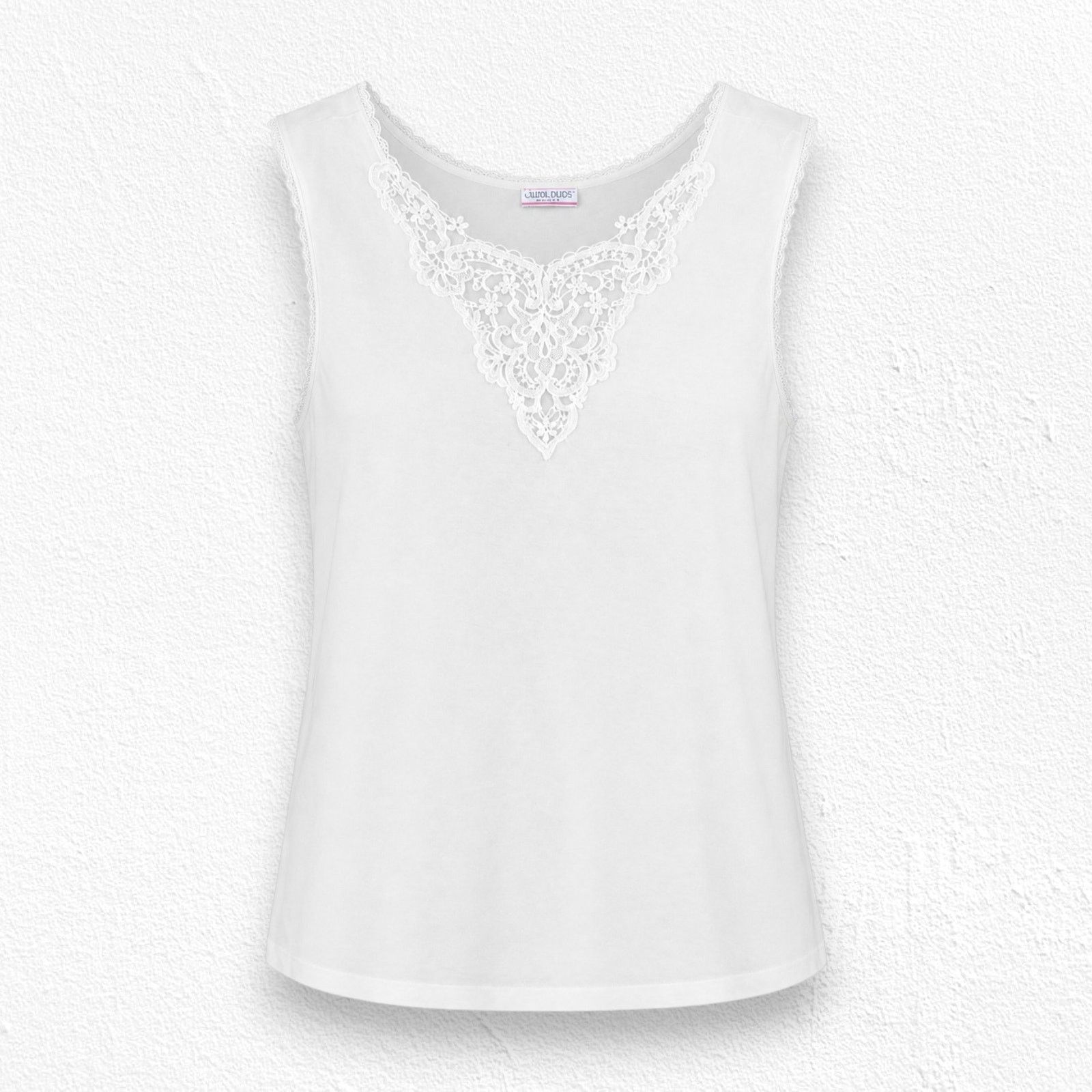 Vintage Vintage 80s Cuddl Duds Lace Tank Large USA Size Large Size L / US 10 / IT 46 - 1 Thumbnail