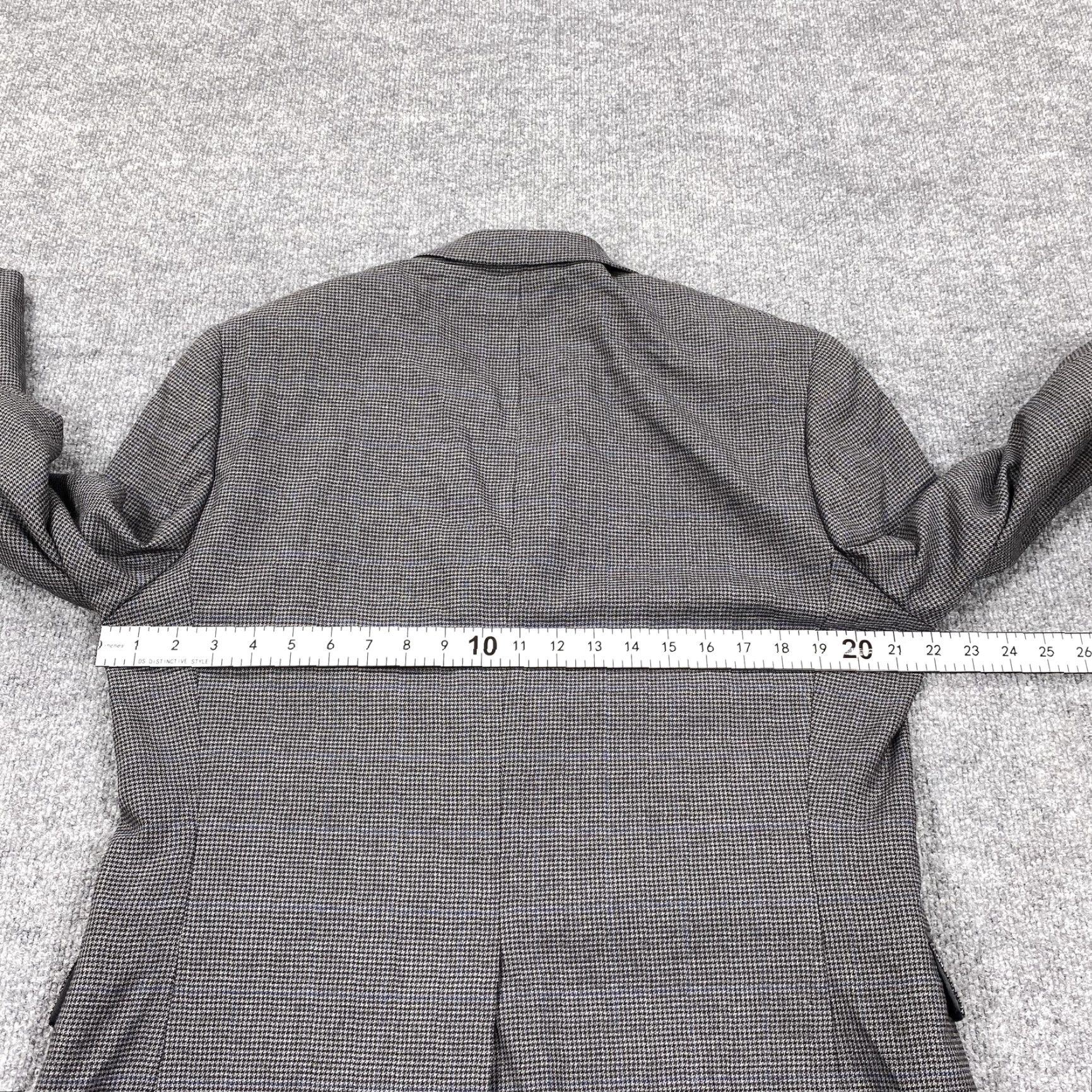 Chaps Chaps Blazer Mens 40R Gray Check Stretch Sport Coat Two Button Lined Jacket Size 40R - 7 Thumbnail