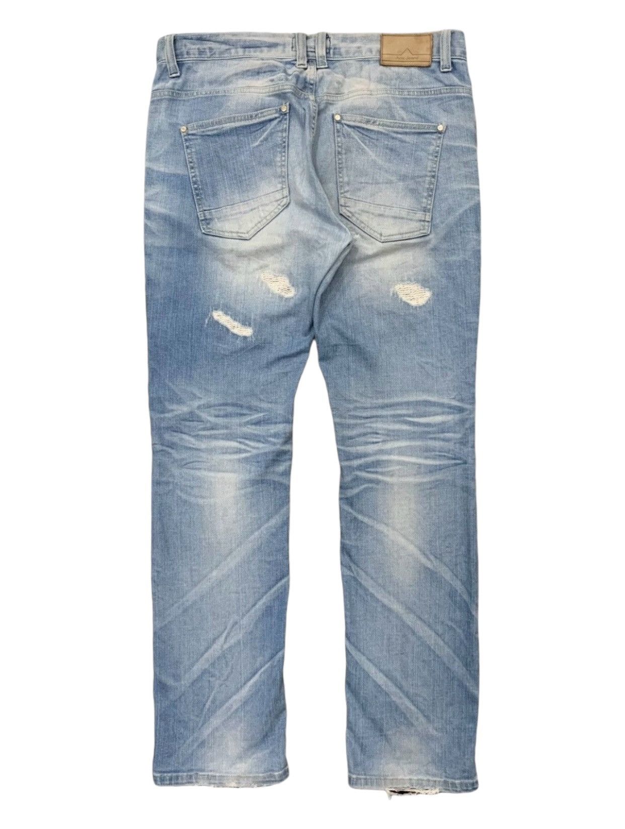 20471120 × If Six Was Nine × Japanese Brand Arix Constructed Distressed Denim Pants (AC13) Size US 34 / EU 50 - 2 Thumbnail