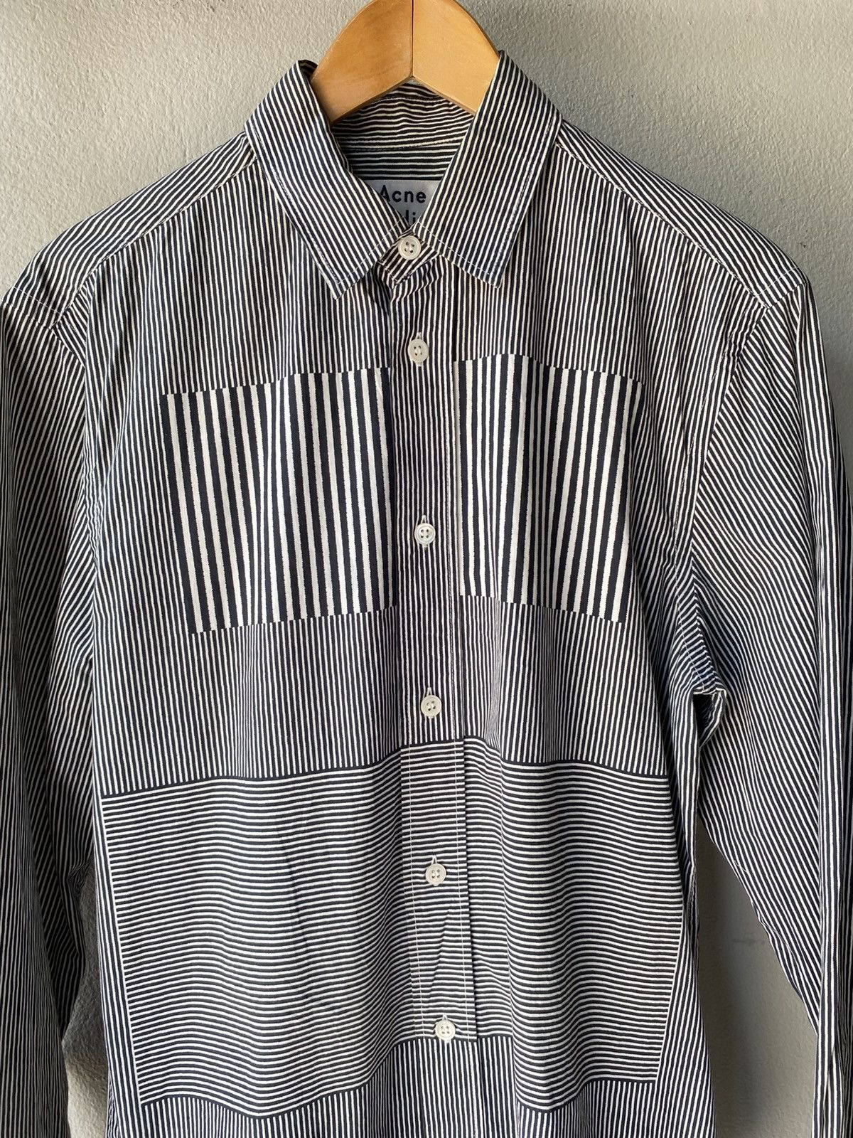 Acne Studios Acne Studios Monochrome Symphony shirt Size US M / EU 48-50 / 2 - 3 Thumbnail