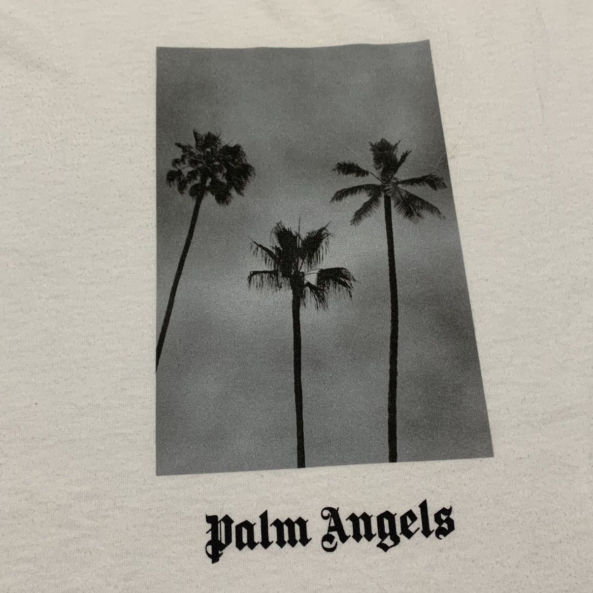 Palm Angels Palm Angels Small Boulevard Palm Tree White Tee Size US S / EU 44-46 / 1 - 4 Thumbnail