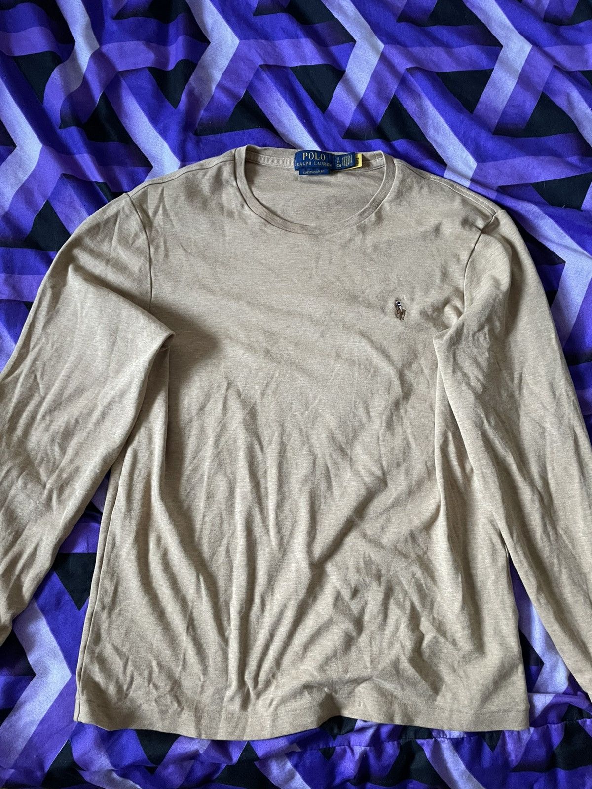 Polo Ralph Lauren Polo Ralph Lauren Beige Long Sleeve Size US S / EU 44-46 / 1 - 1 Thumbnail