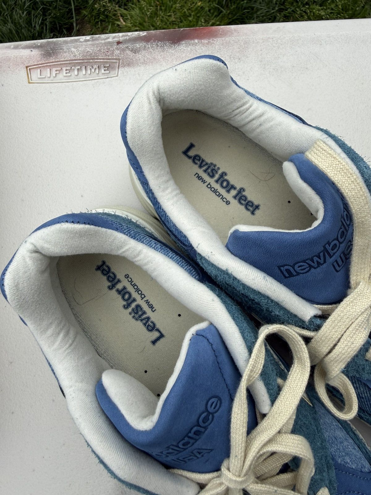 Levi's × New Balance New Balance x Levi’s 990v3 “Mallard Blue” Made In USA 🦆👖 Size US 8 / EU 41 - 3 Thumbnail