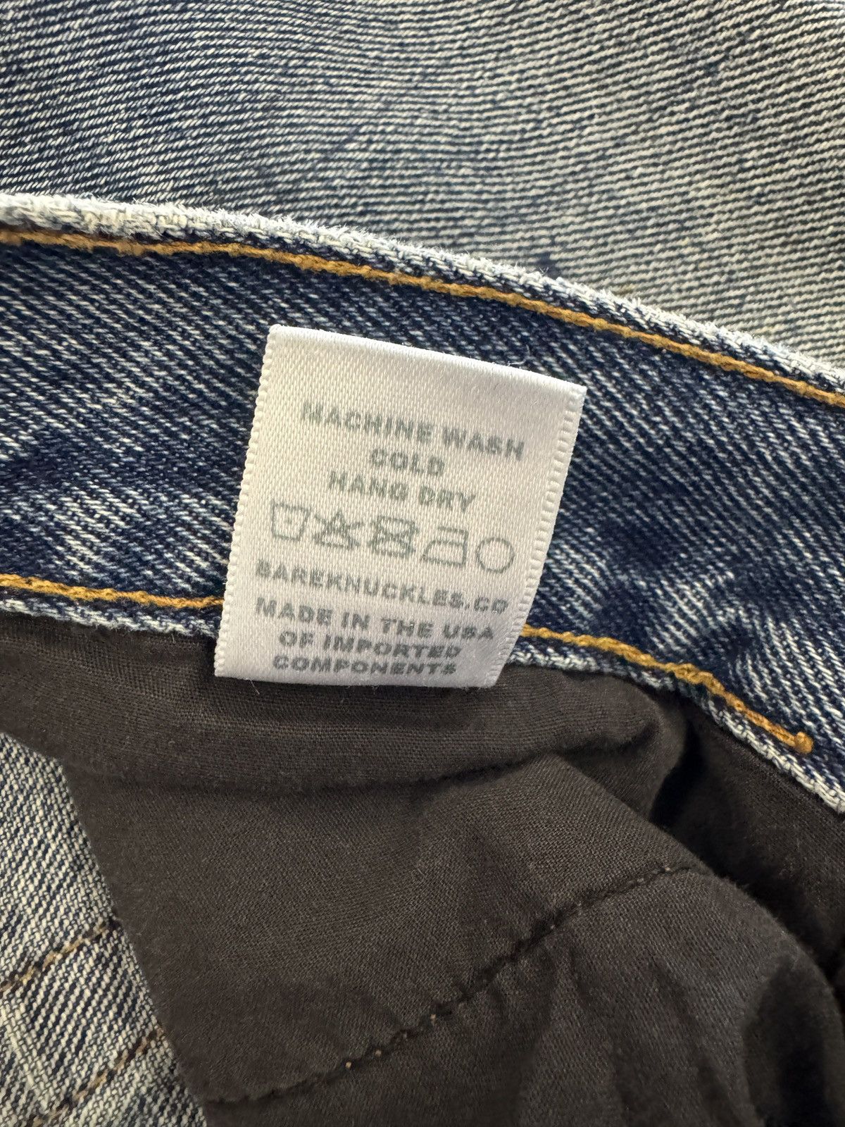 Bare Knuckles Bare Knuckles Paint Splatter Dark Blue Jeans Size US 34 / EU 50 - 5 Thumbnail