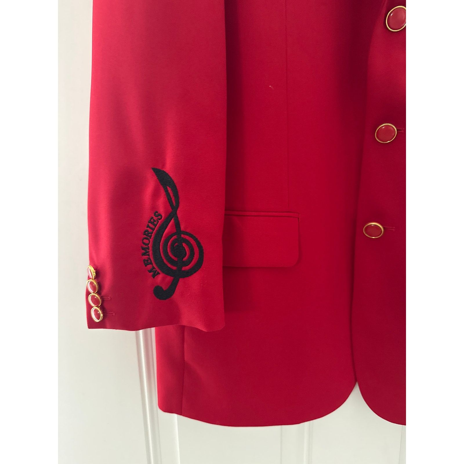 Other Lucci Collezion Red & black music note concert blazer 40 R Size US M / EU 48-50 / 2 - 3 Thumbnail