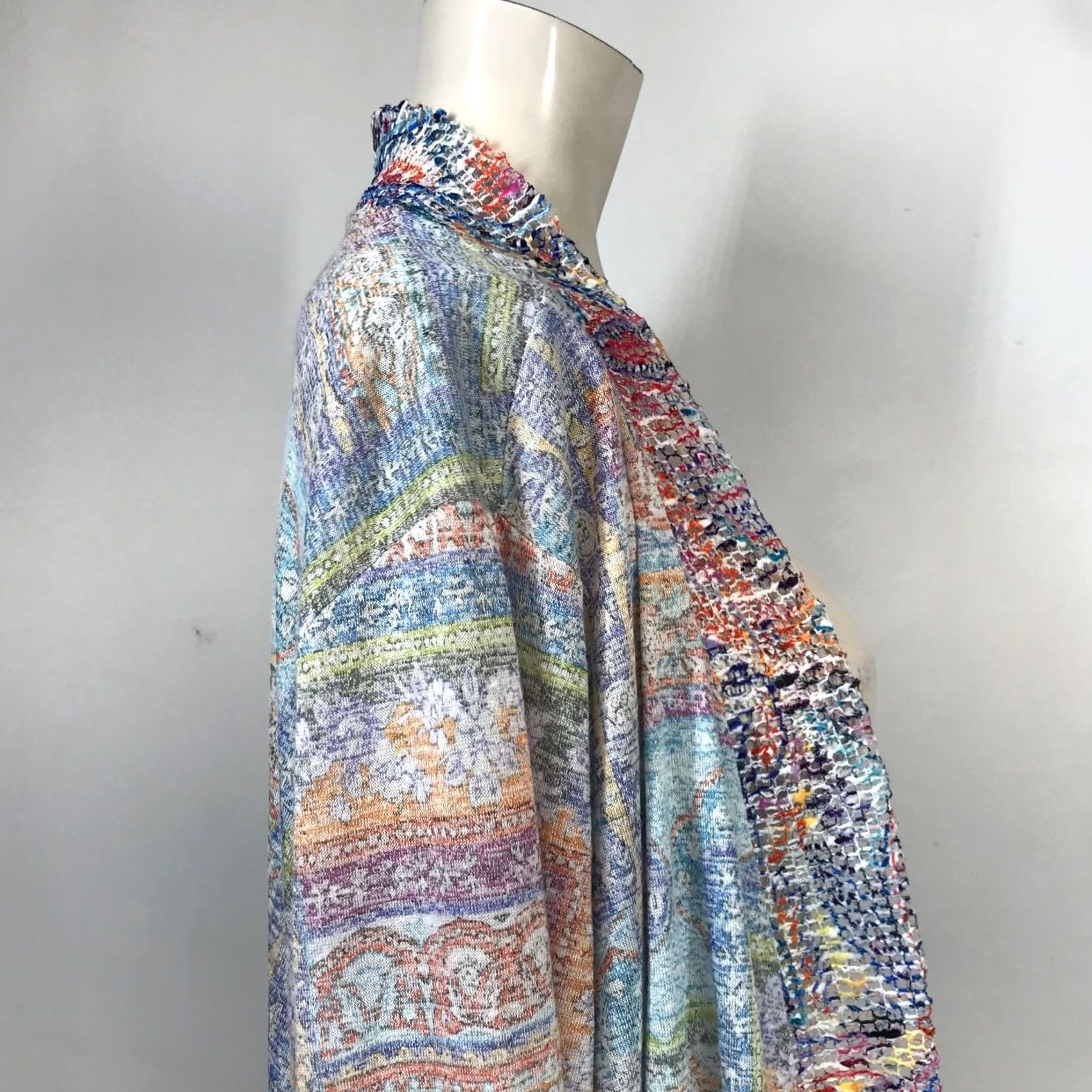 Avenue AVENUE Women's 26/28 Multicolor Open Front Long Sleeve Cardigan Sweater Size 4XL / US 24-26 - 4 Thumbnail