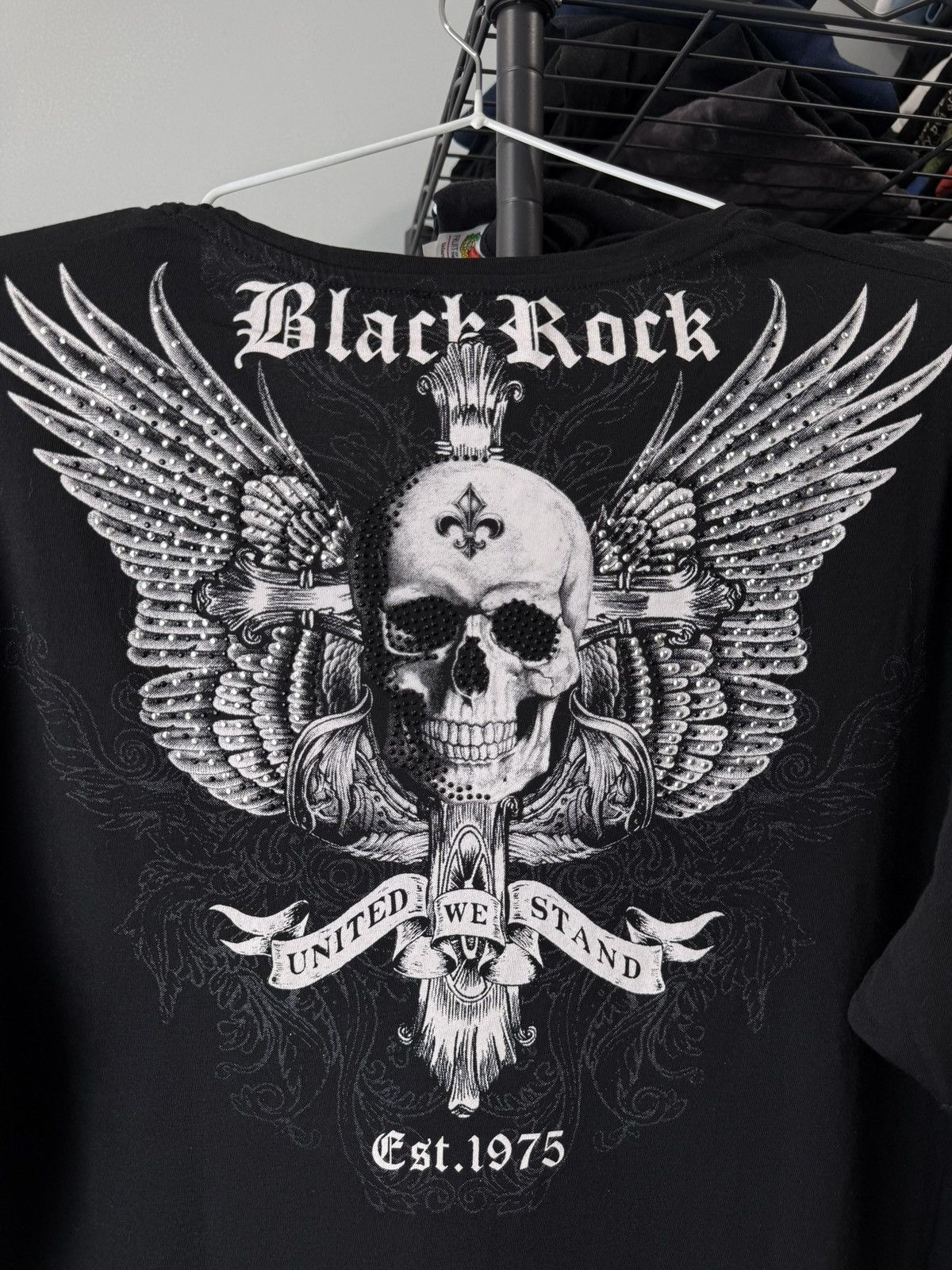 Christian Audigier Vintage Skull Skeleton Cross T Shirt Y2K Ed Hardy Size US L / EU 52-54 / 3 - 6 Thumbnail