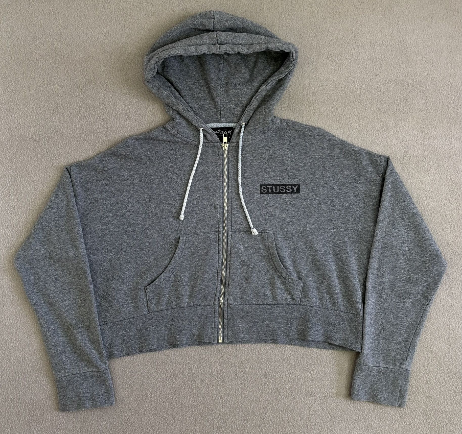 Stussy Stussy Crop Zip Hoodie Size S Size S / US 4 / IT 40 - 4 Thumbnail