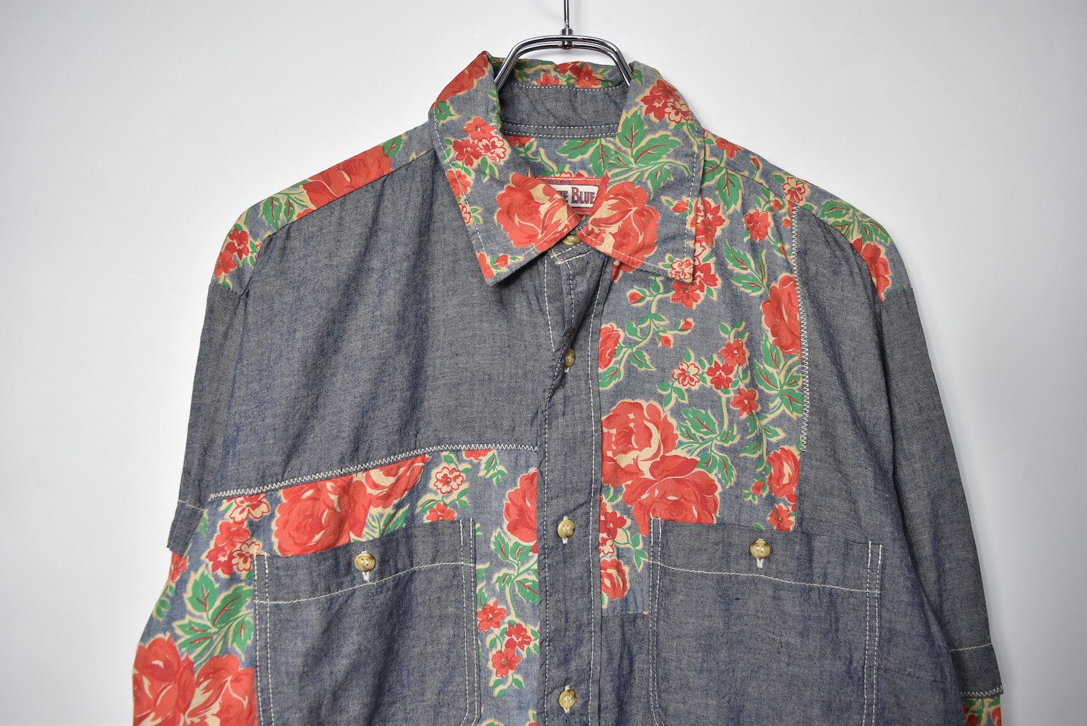 Blue Blue Japan × HOLLYWOOD RANCH MARKET rebuild flower shirt 26723 - 706 72 Size US M / EU 48-50 / 2 - 3 Thumbnail