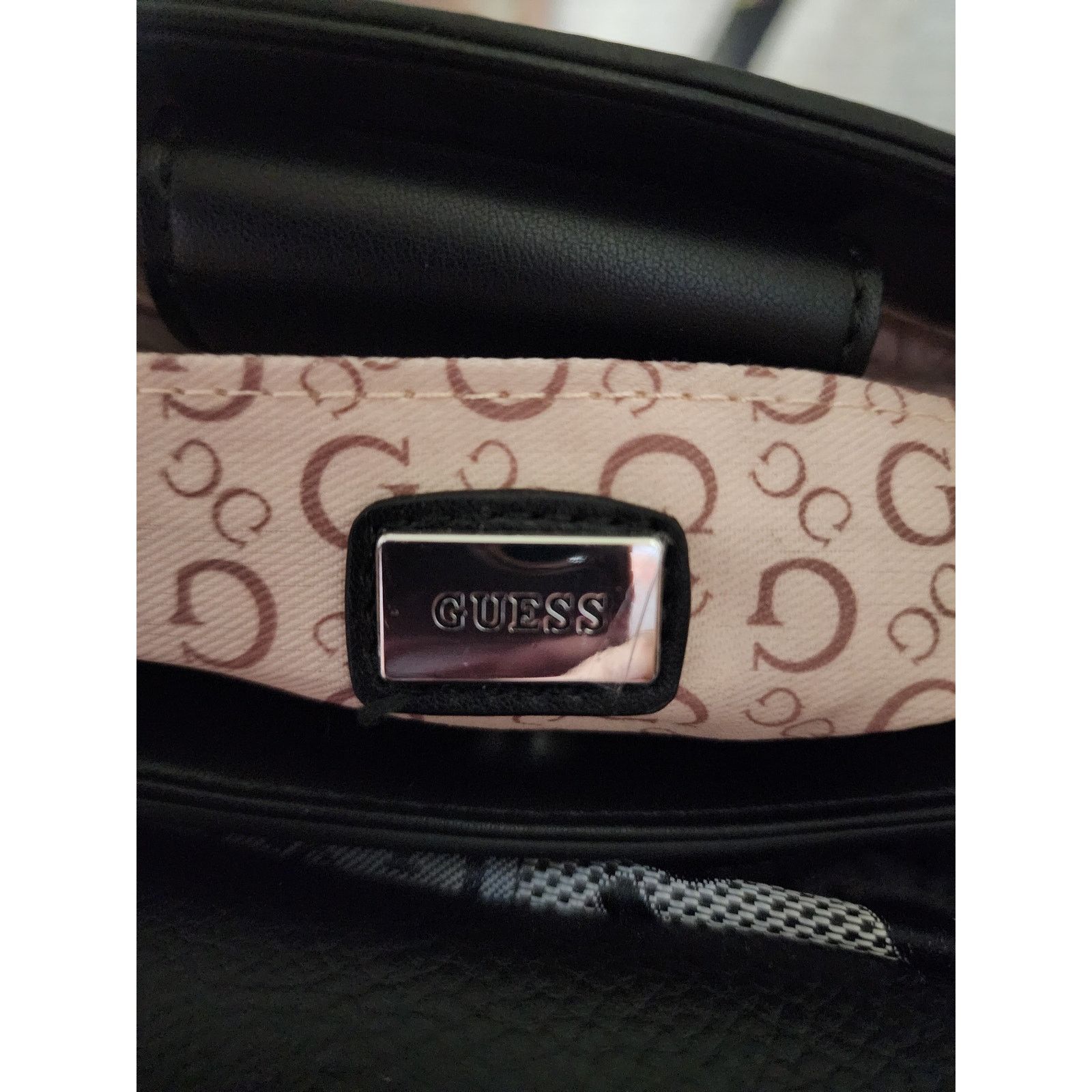 Guess Guess Finianan black faux leather satchel crossbody bag Size ONE SIZE - 7 Thumbnail