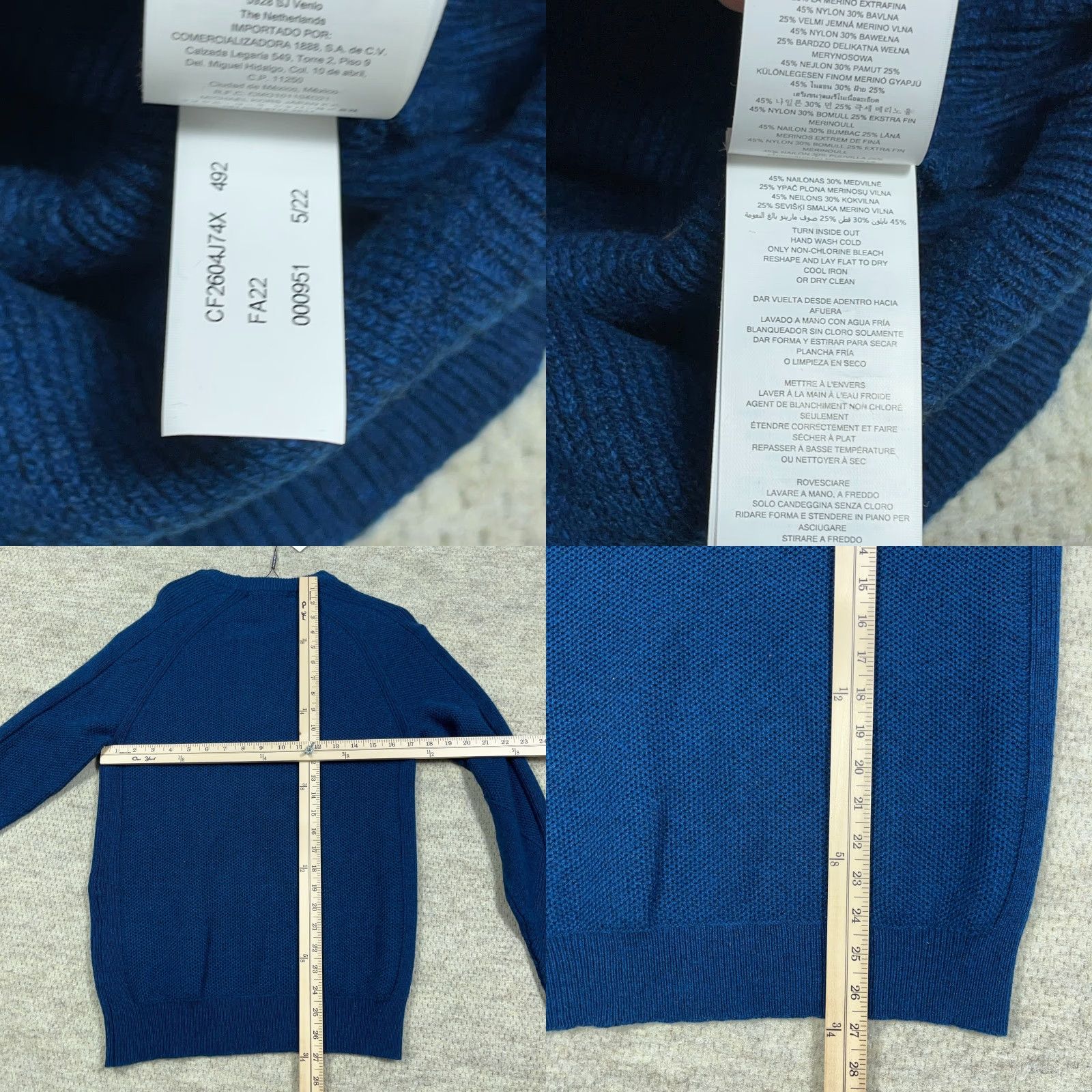 Michael Kors Michael Kors Sweater Men S Blue Crew Neck Pullover Knit Wool Nylon Cotton Logo 90s Classic Preppy Indoor Outdoor All Seasons Regular Size US S / EU 44-46 / 1 - 9 Thumbnail